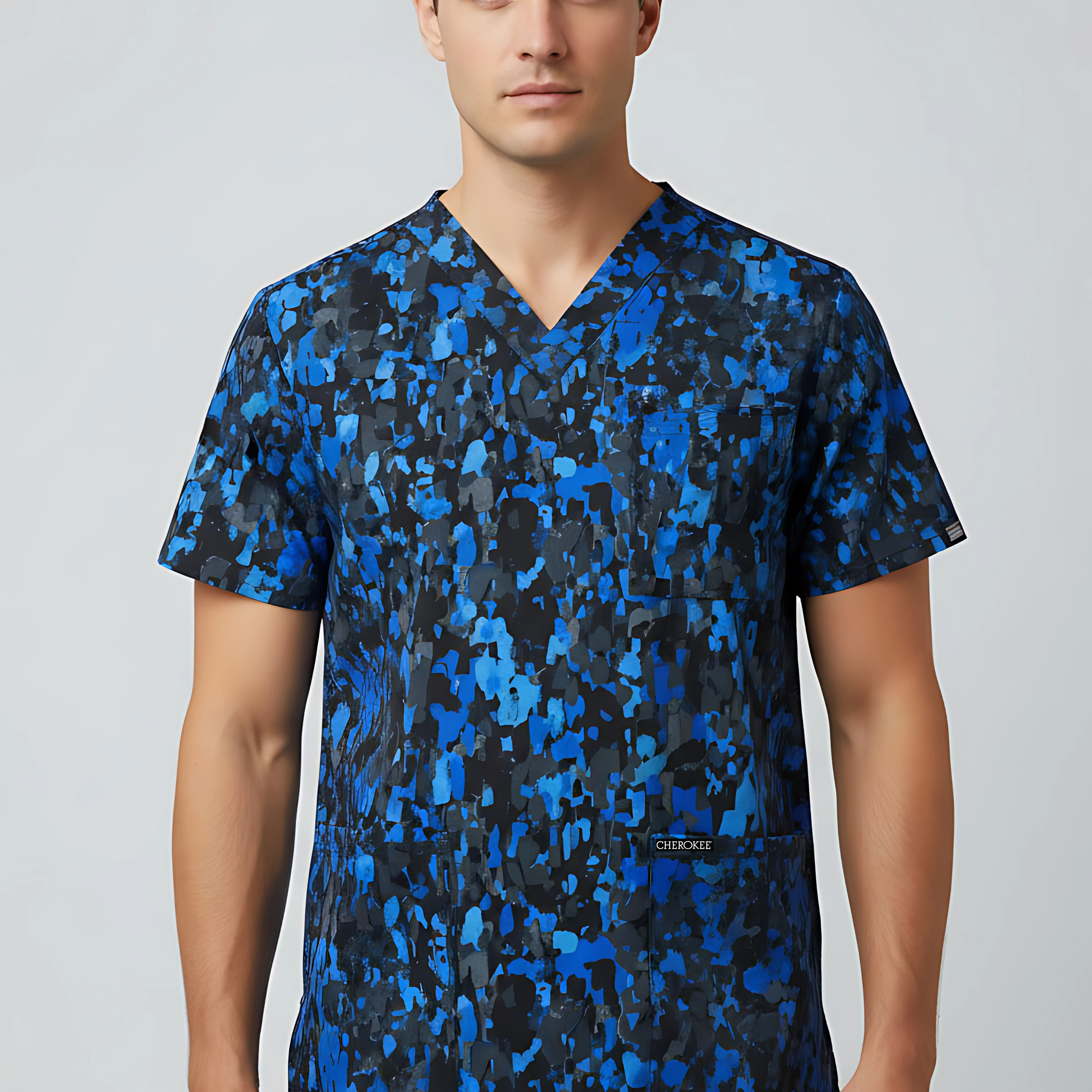 Polera Clínica Estampada Hombre CK691 DBPT