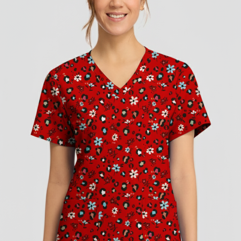 Polera Clínica Estampada Mujer CK856 WLDI