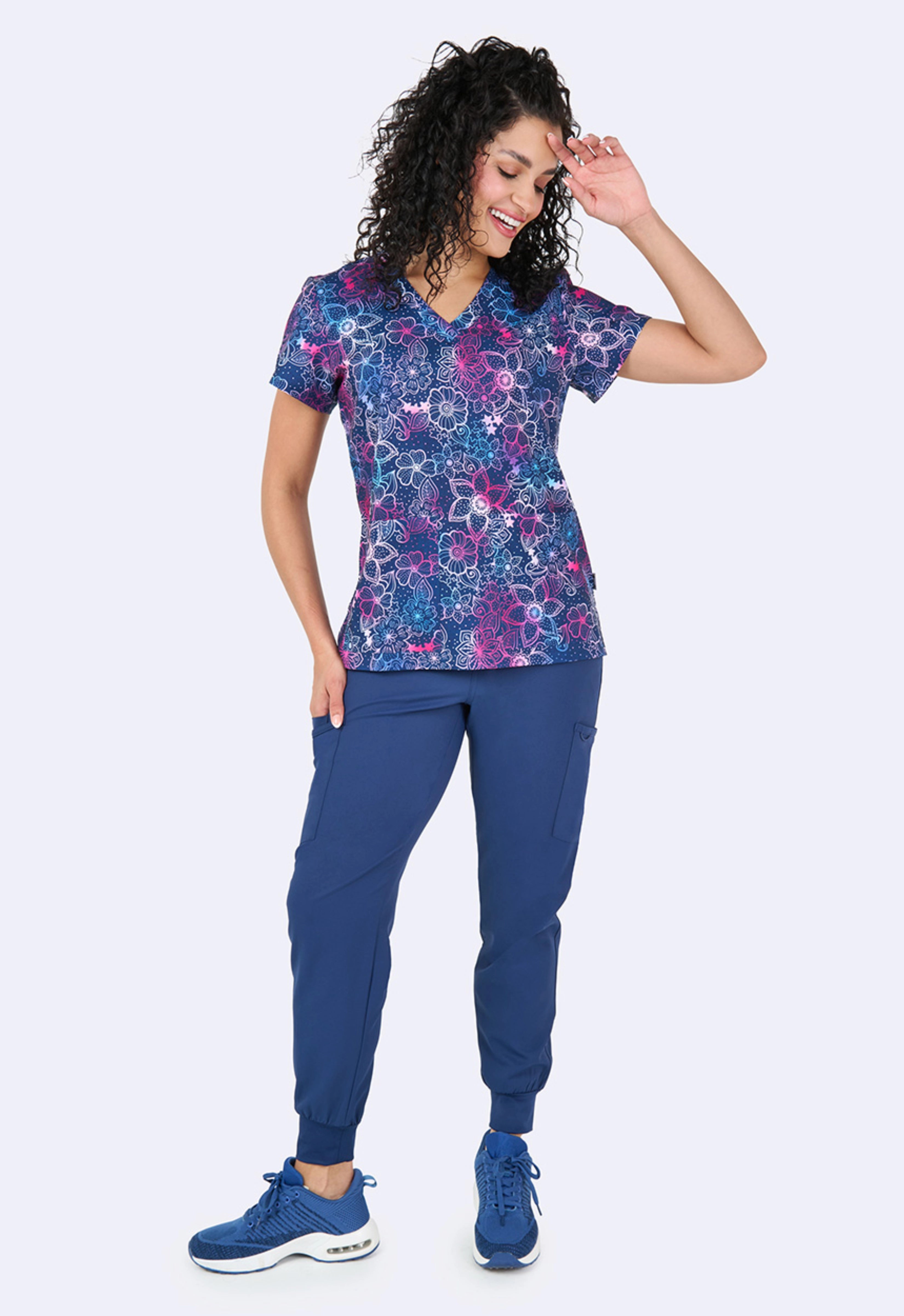 Polera Clínica Estampada Mujer 1054 FRBU