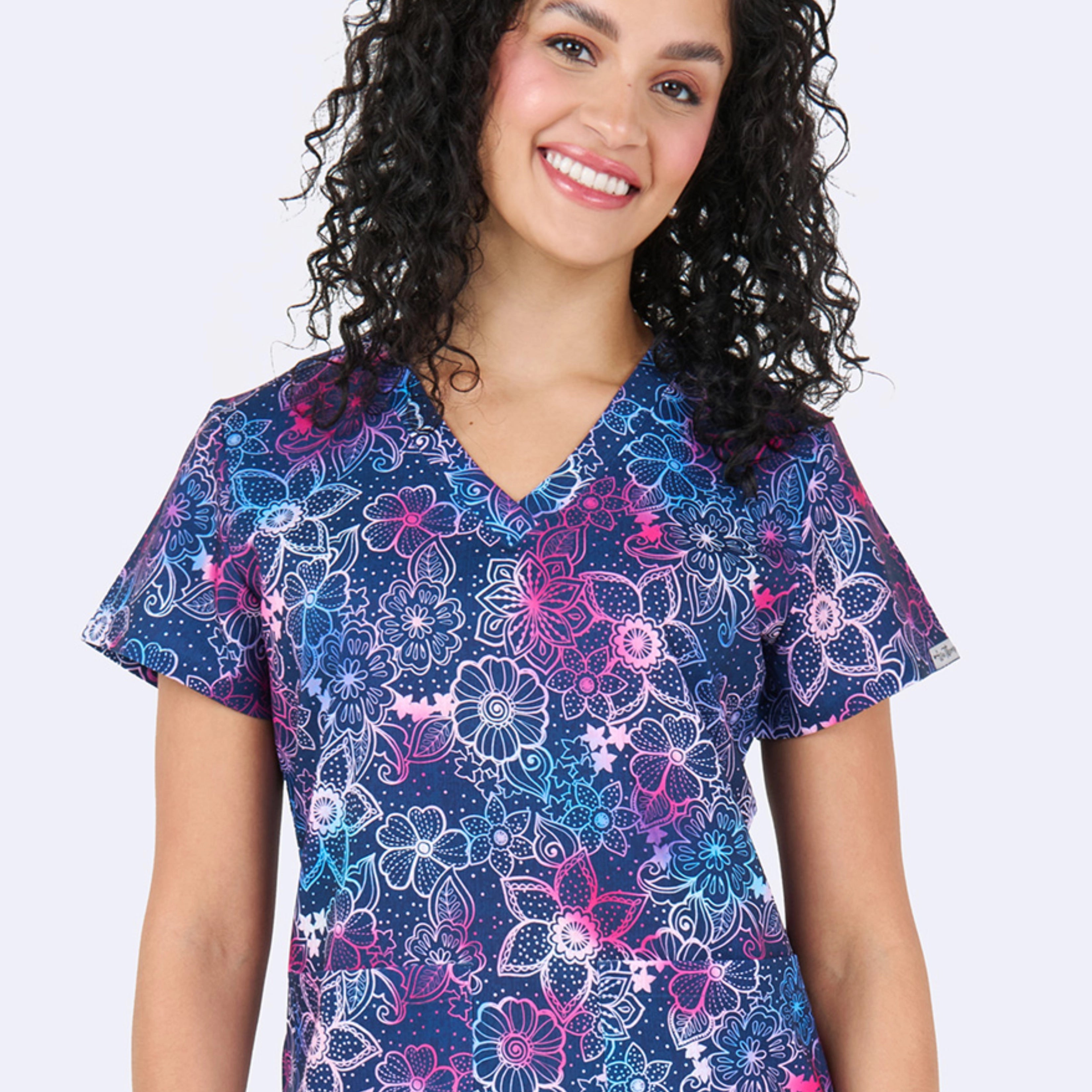 Polera Clínica Estampada Mujer 1054 FRBU