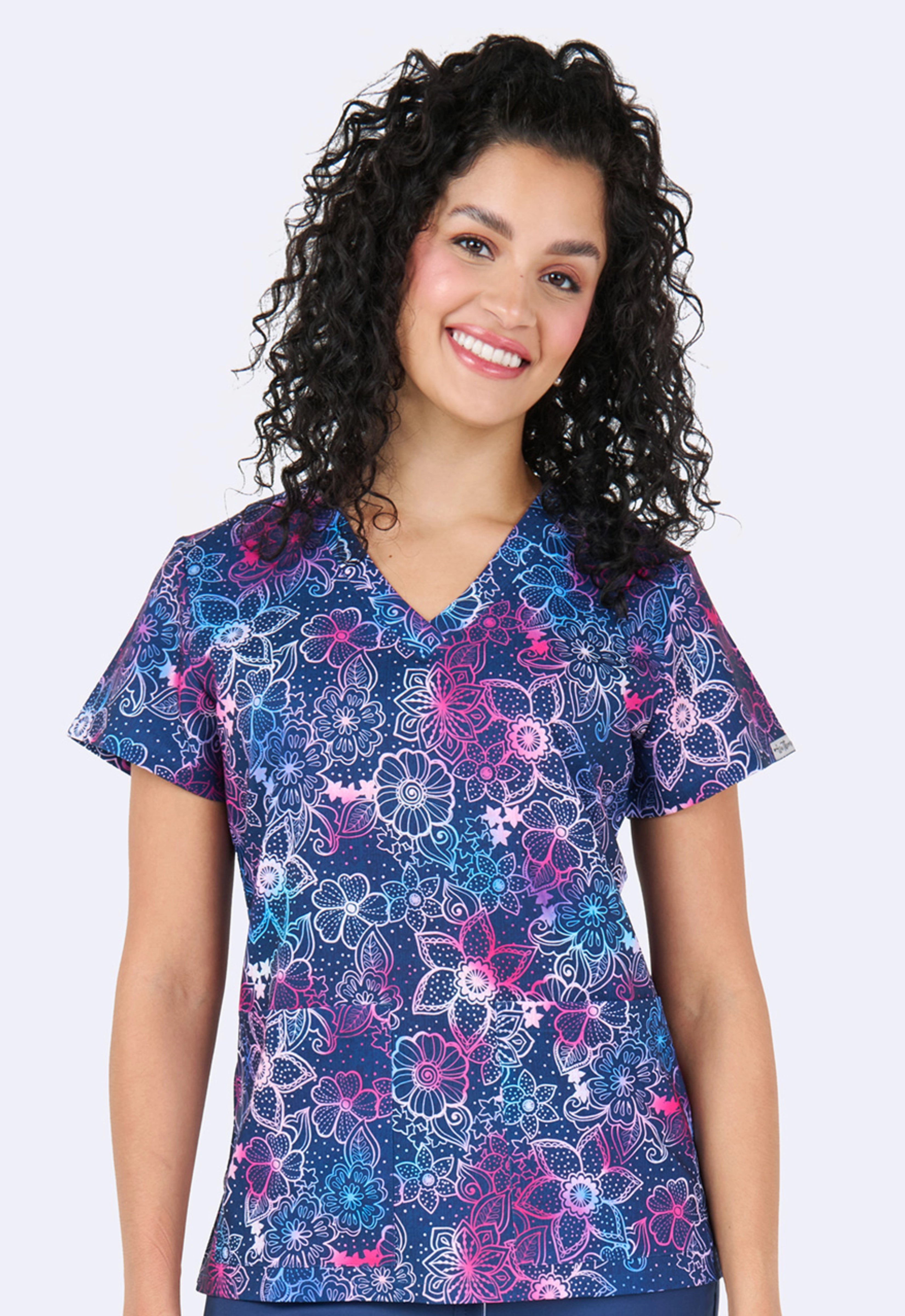 Polera Clínica Estampada Mujer 1054 FRBU