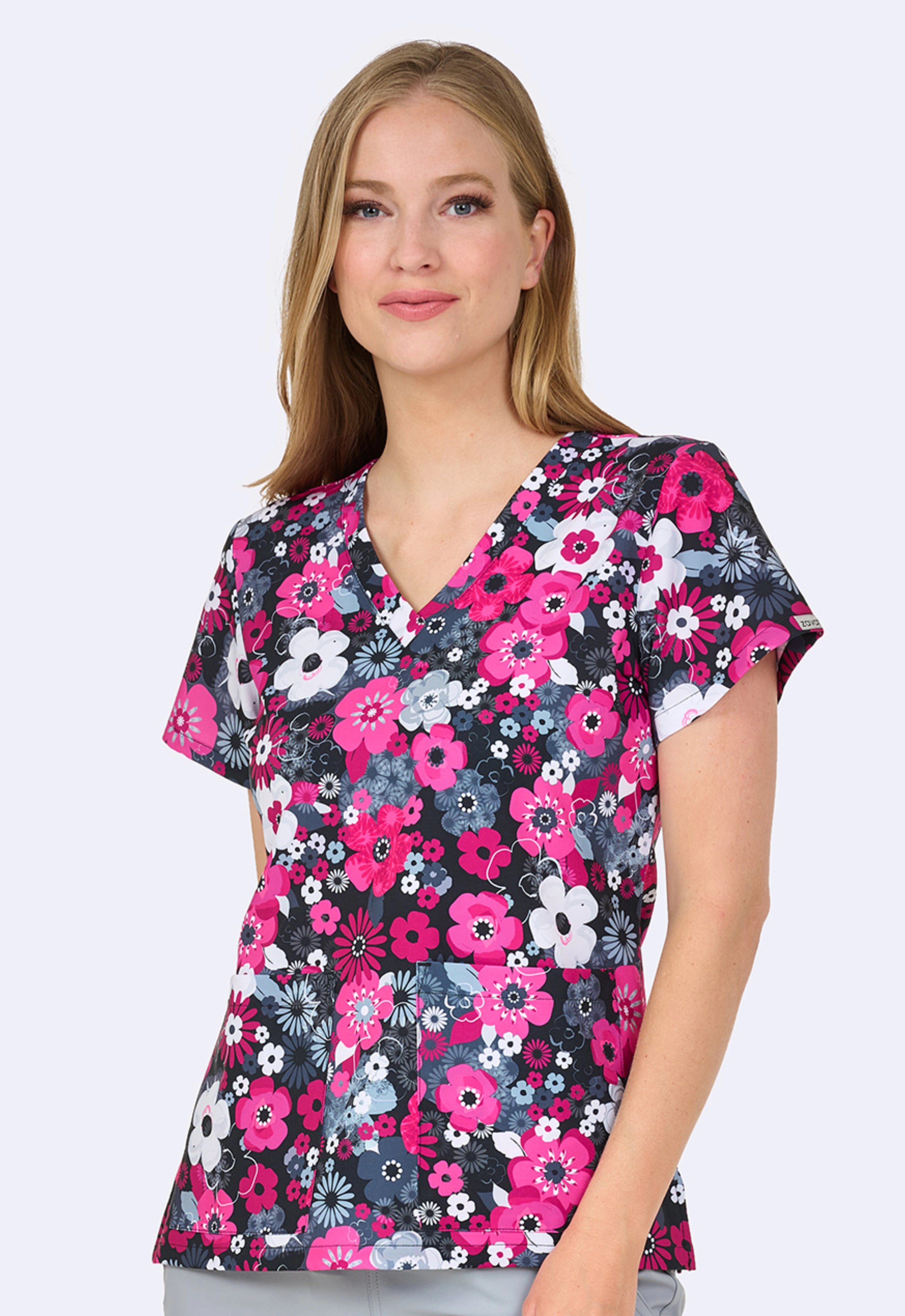 Polera Clínica Estampada Mujer 1054 FWPT