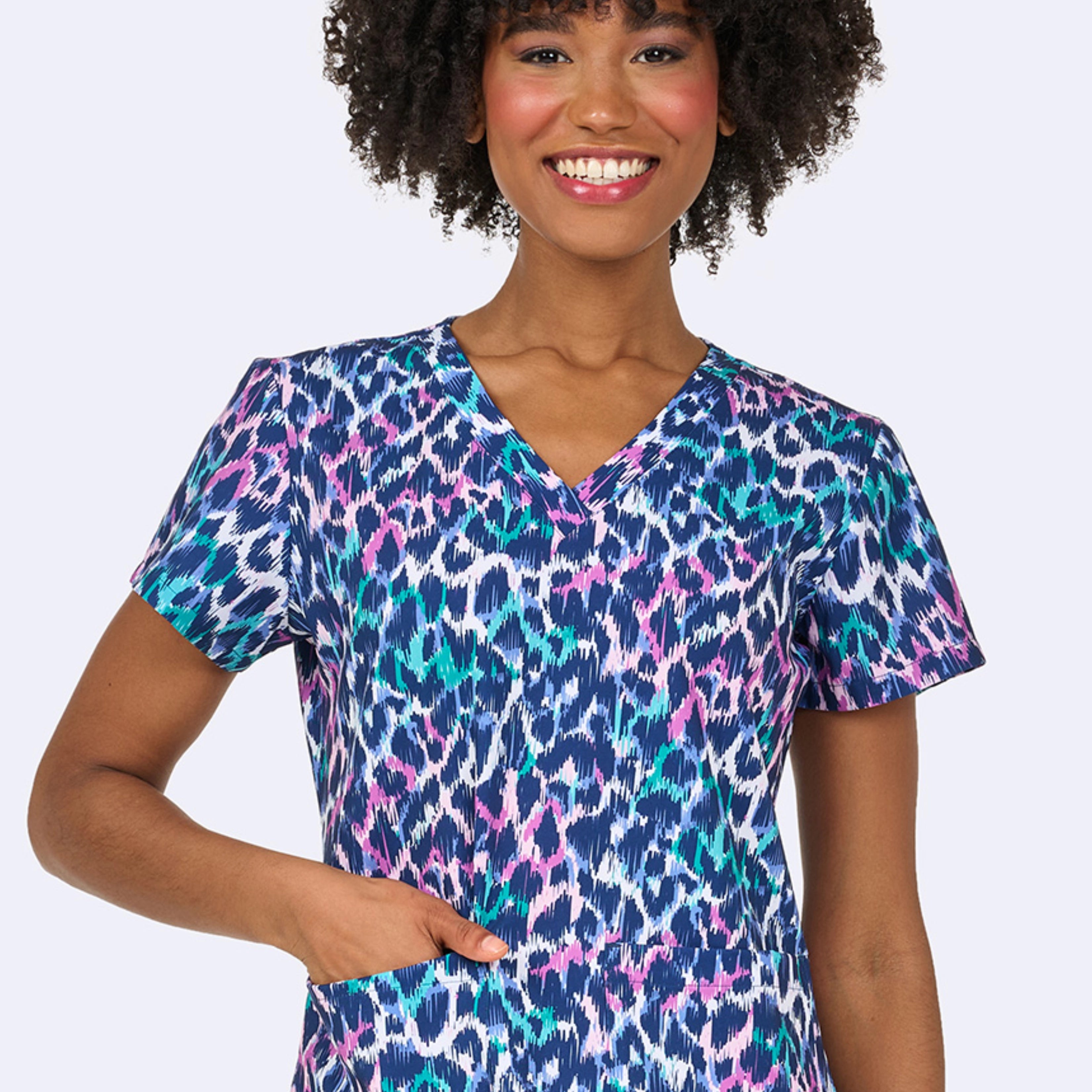 Polera Clínica Estampada Mujer 1054 LPWD