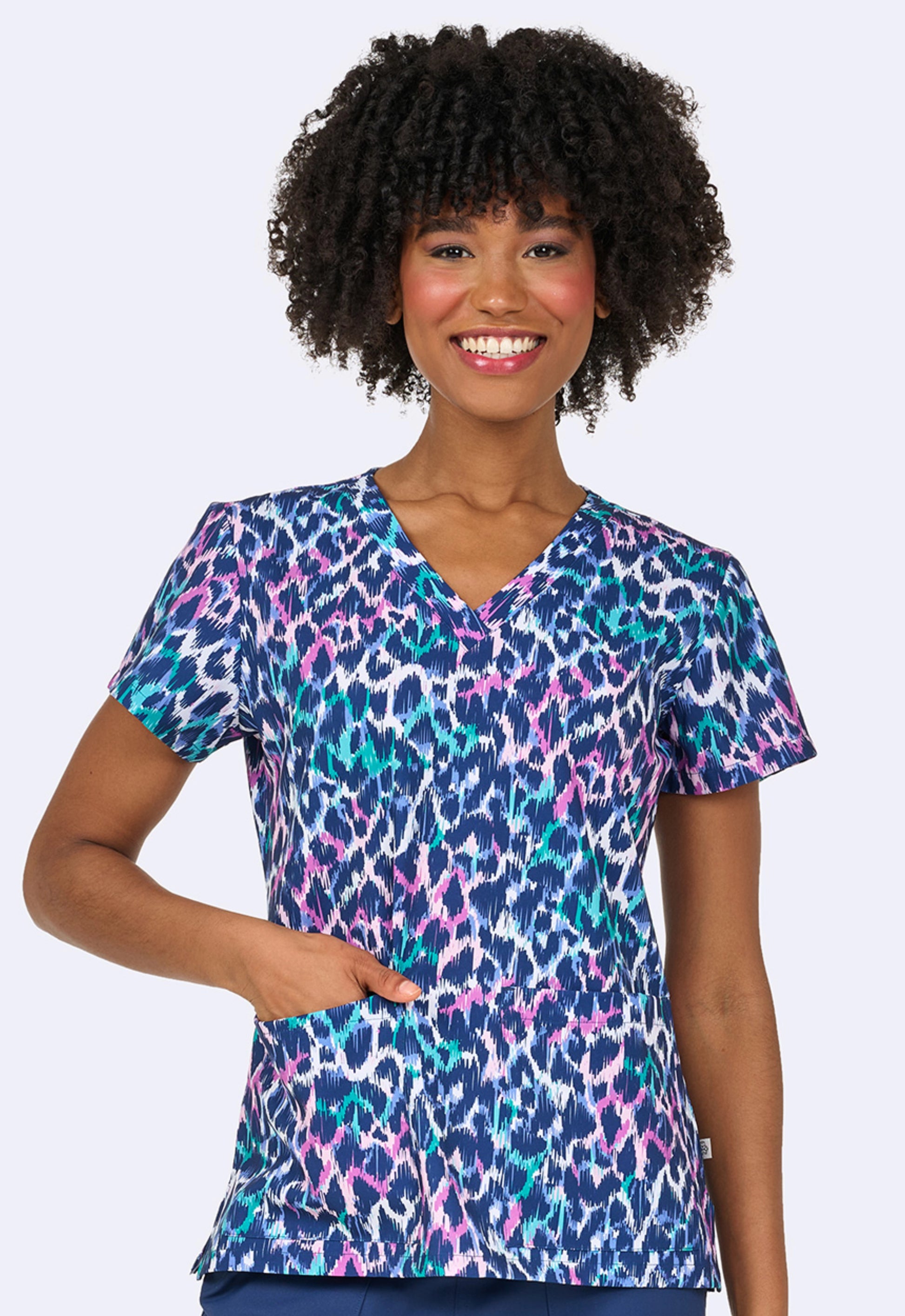 Polera Clínica Estampada Mujer 1054 LPWD