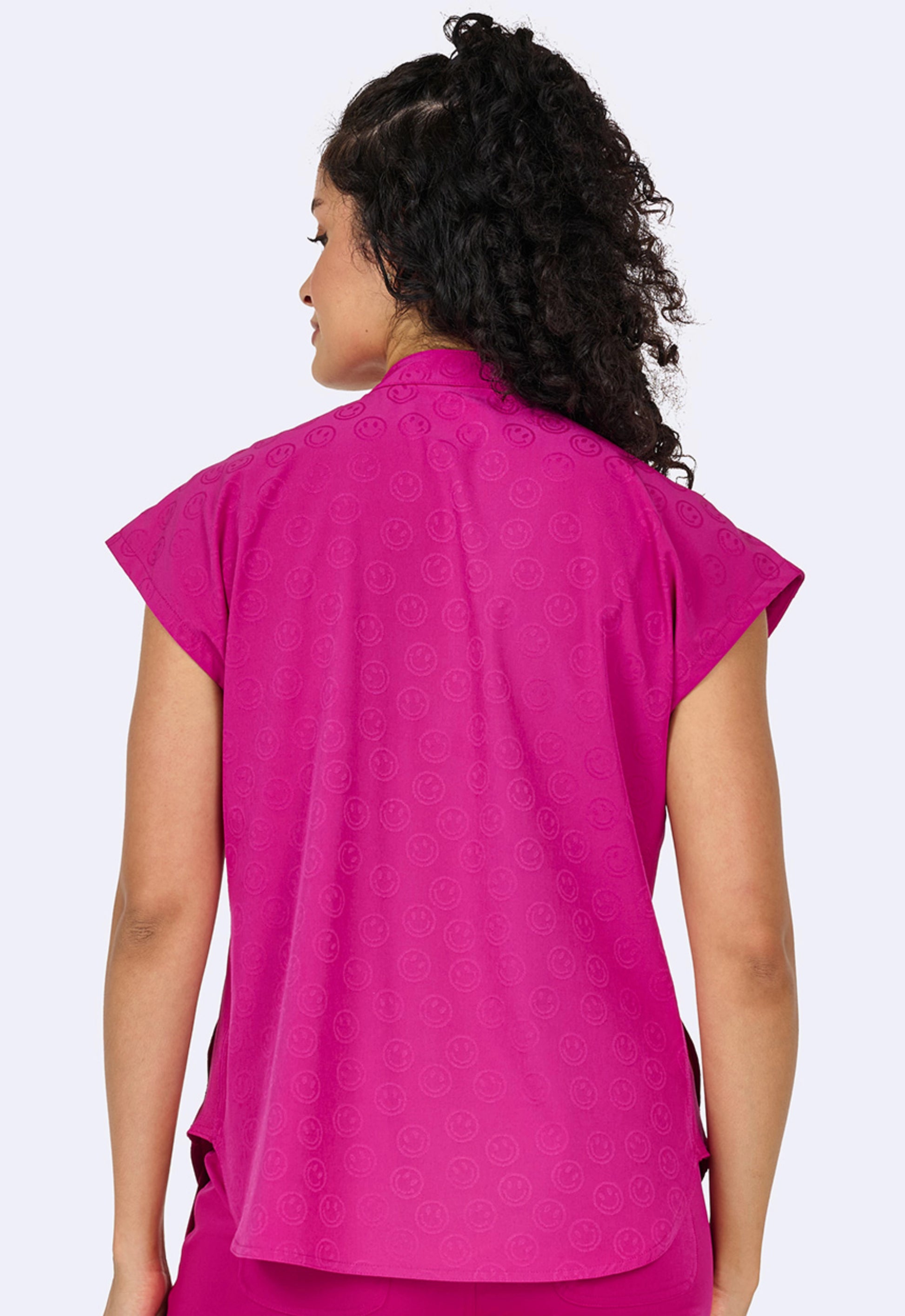Polera Clínica Mujer 1176 Jacquard Smile