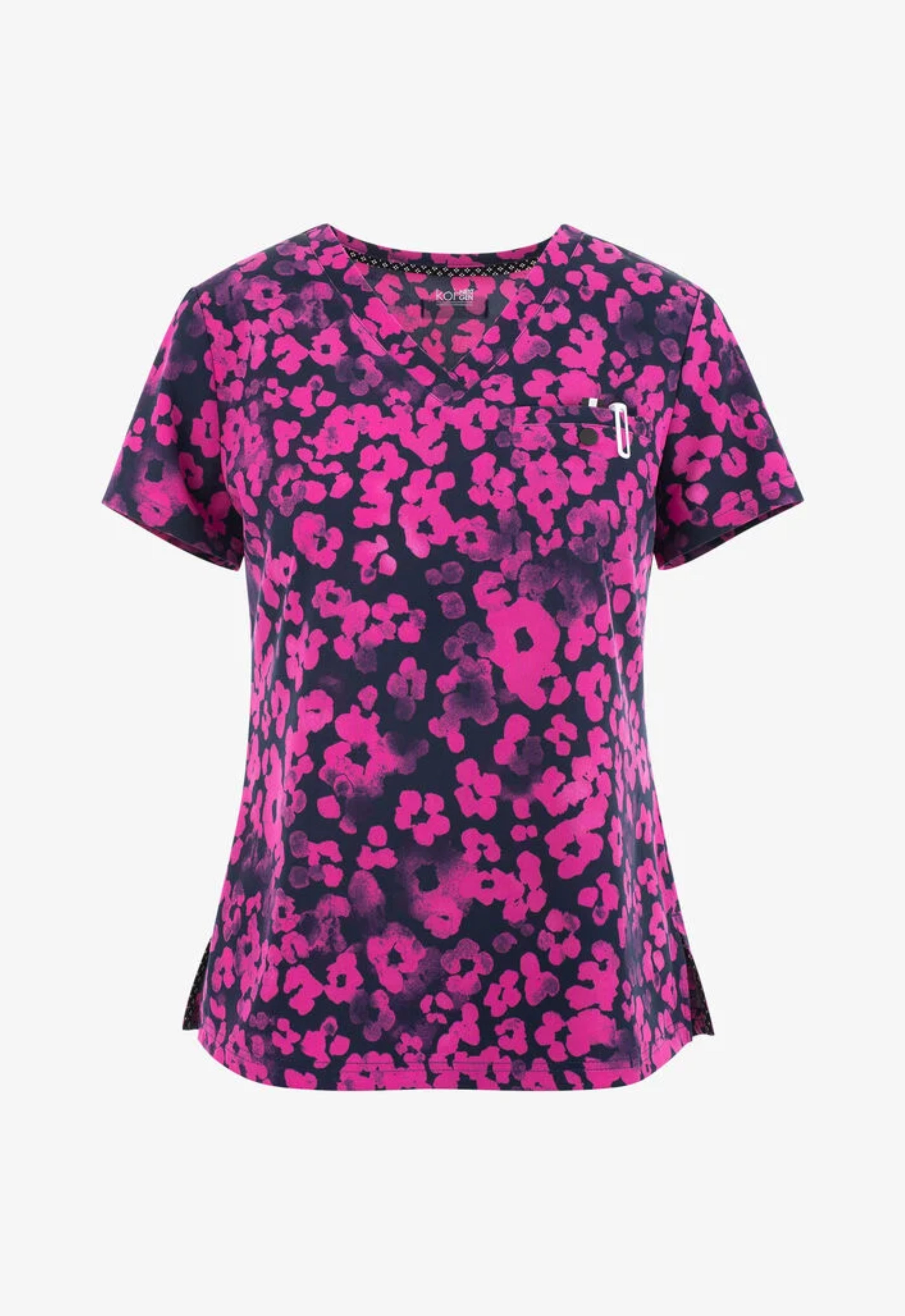 Polera Clínica estampada Mujer koi Next Gen 1083PR TCA