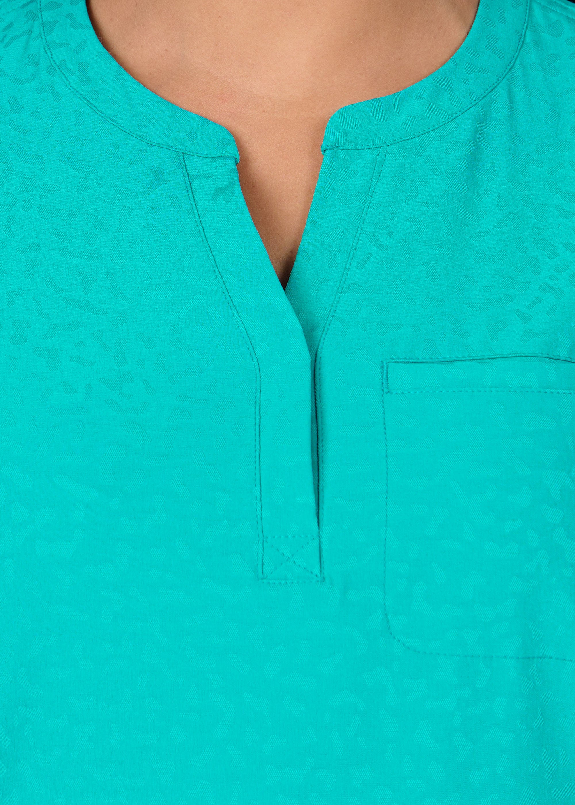Polera Clínica Mujer Jacquard 1171 Mint