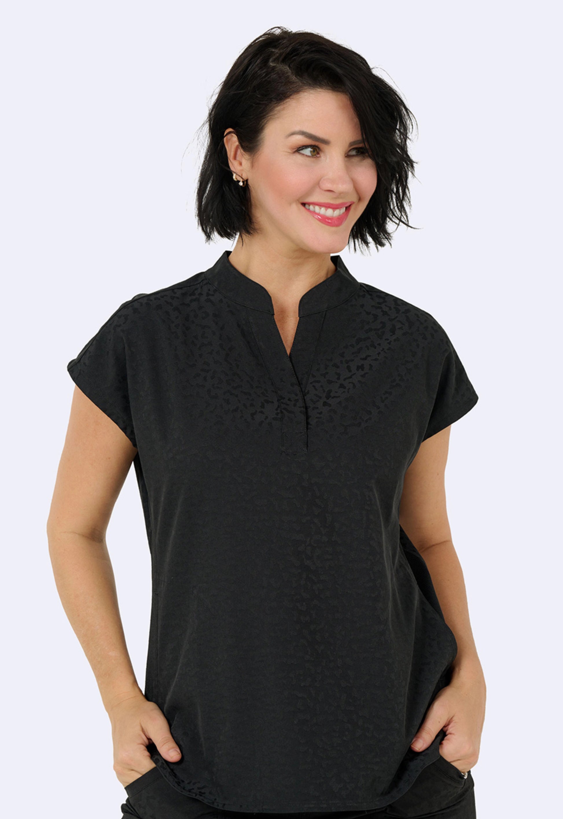 Polera Clínica Mujer 1176 Jacquard
