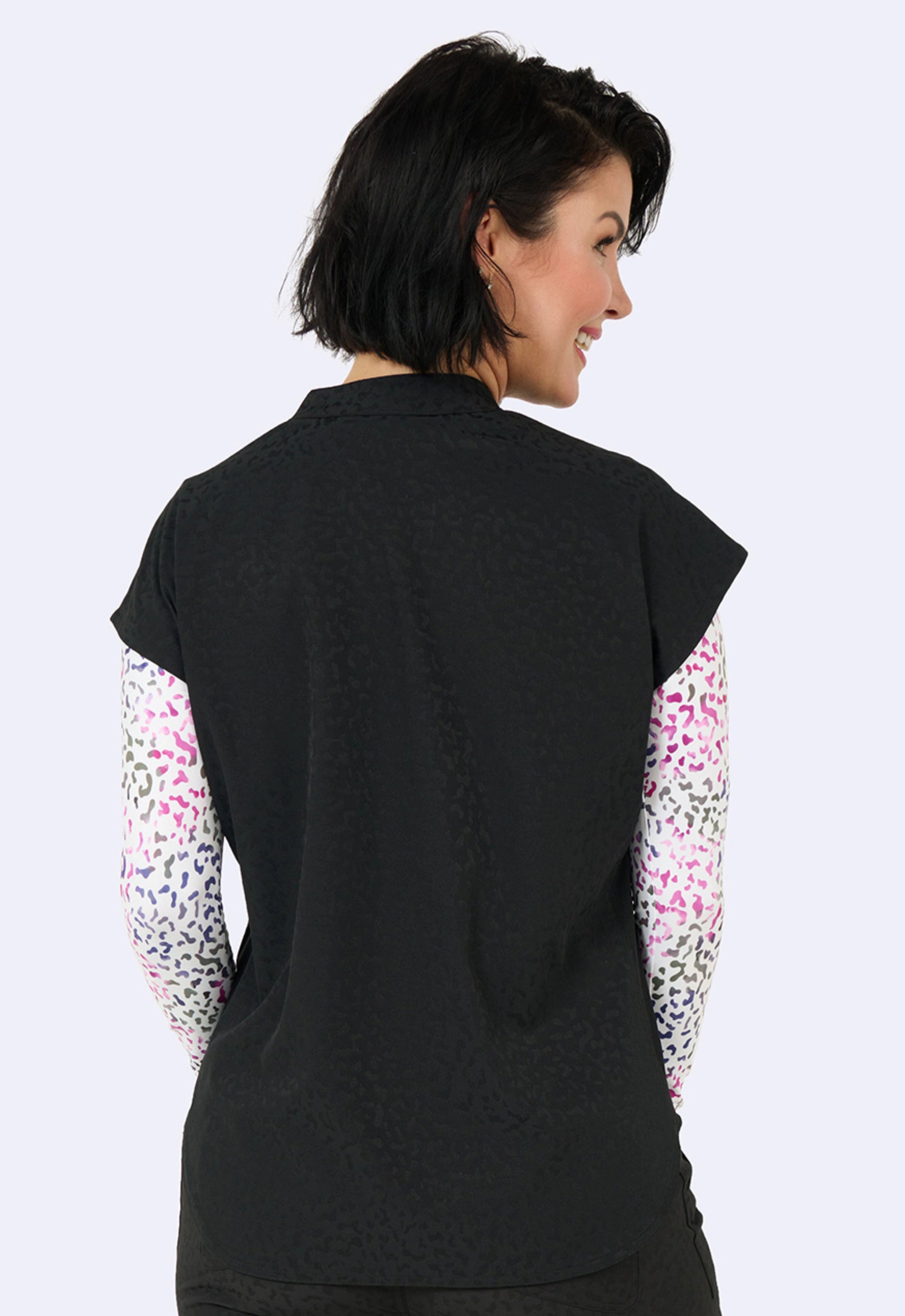 Polera Clínica Mujer 1176 Jacquard