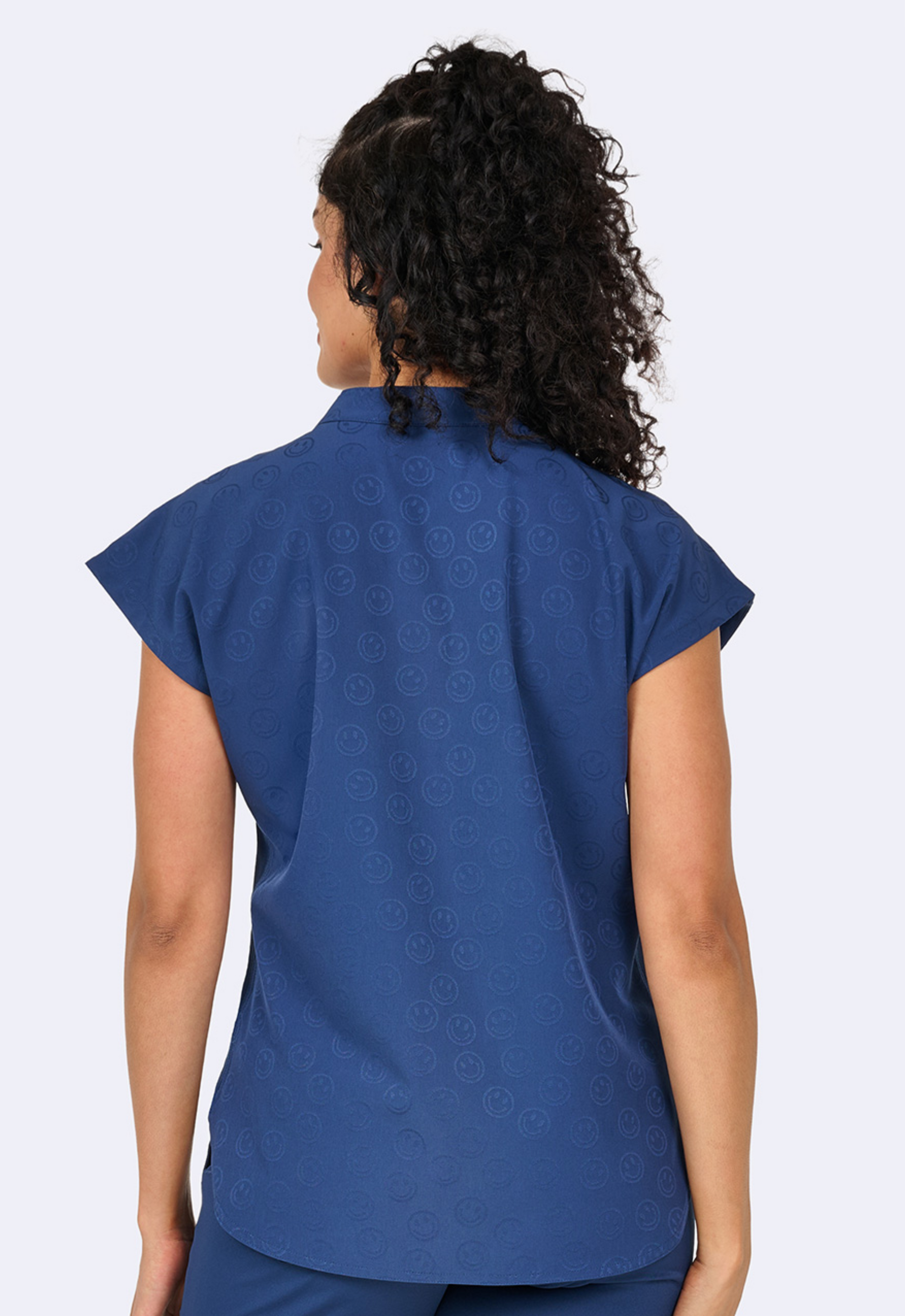 Polera Clínica Mujer 1176 Jacquard Smile