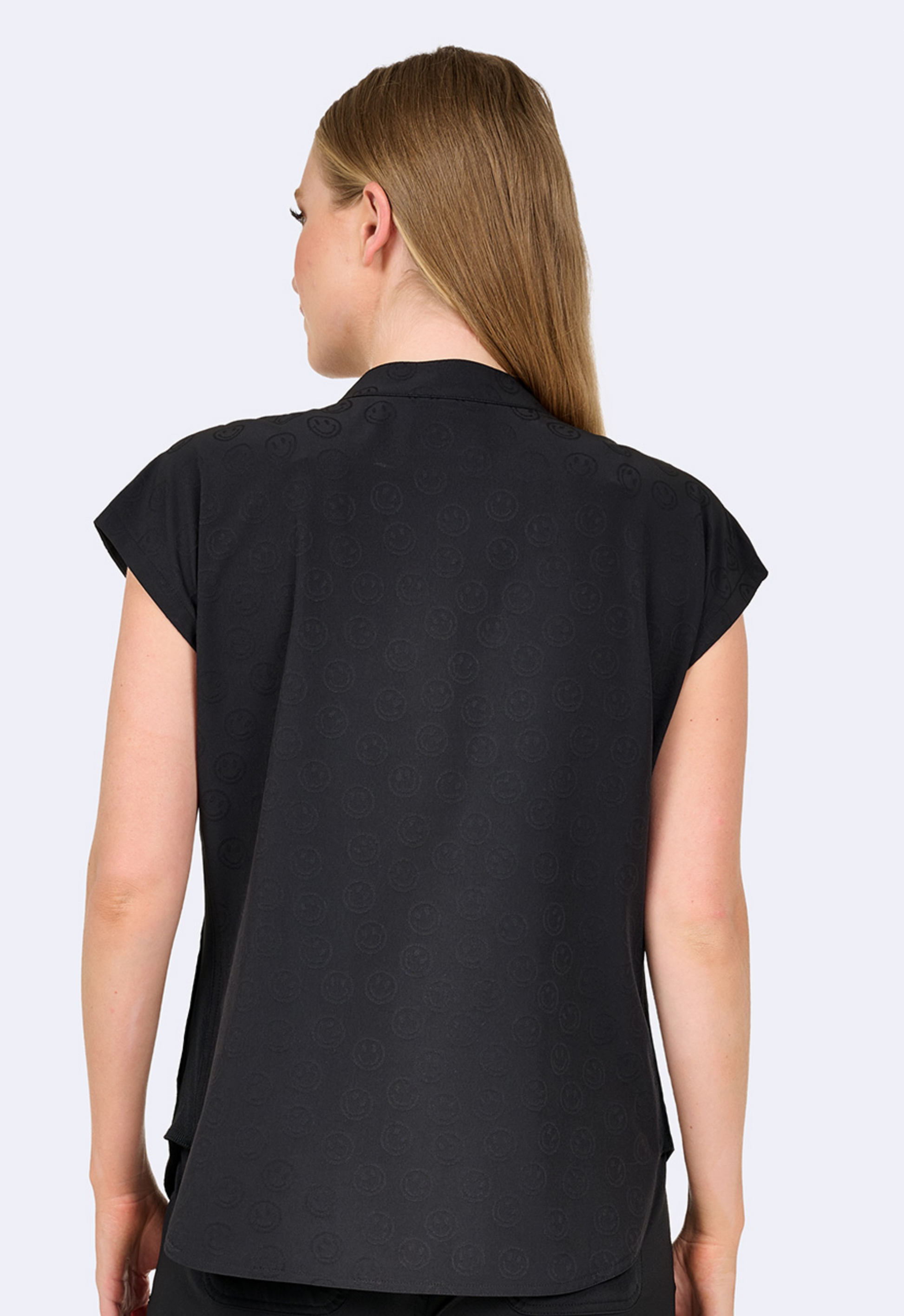 Polera Clínica Mujer 1176 Jacquard Smile