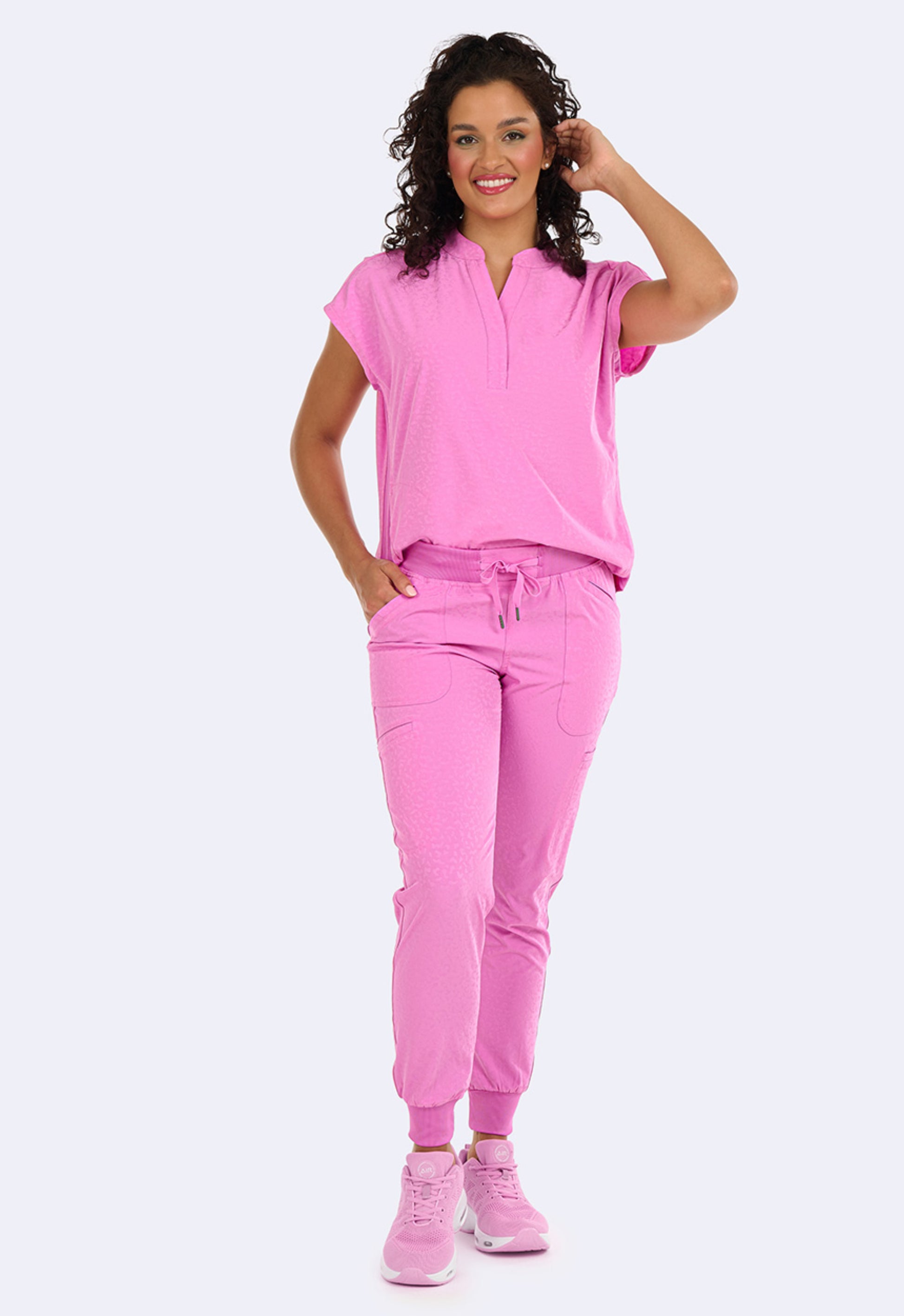 Polera Clínica Mujer 1176 Jacquard