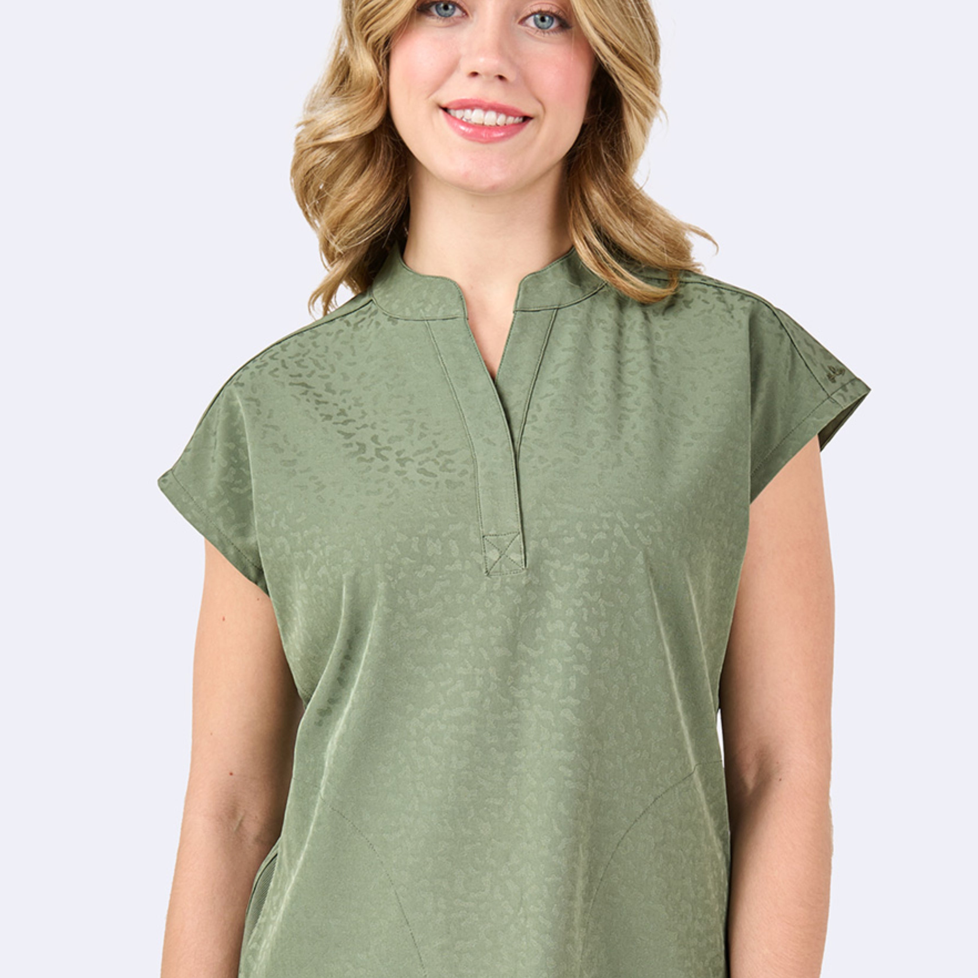 Polera Clínica Mujer 1176 Jacquard