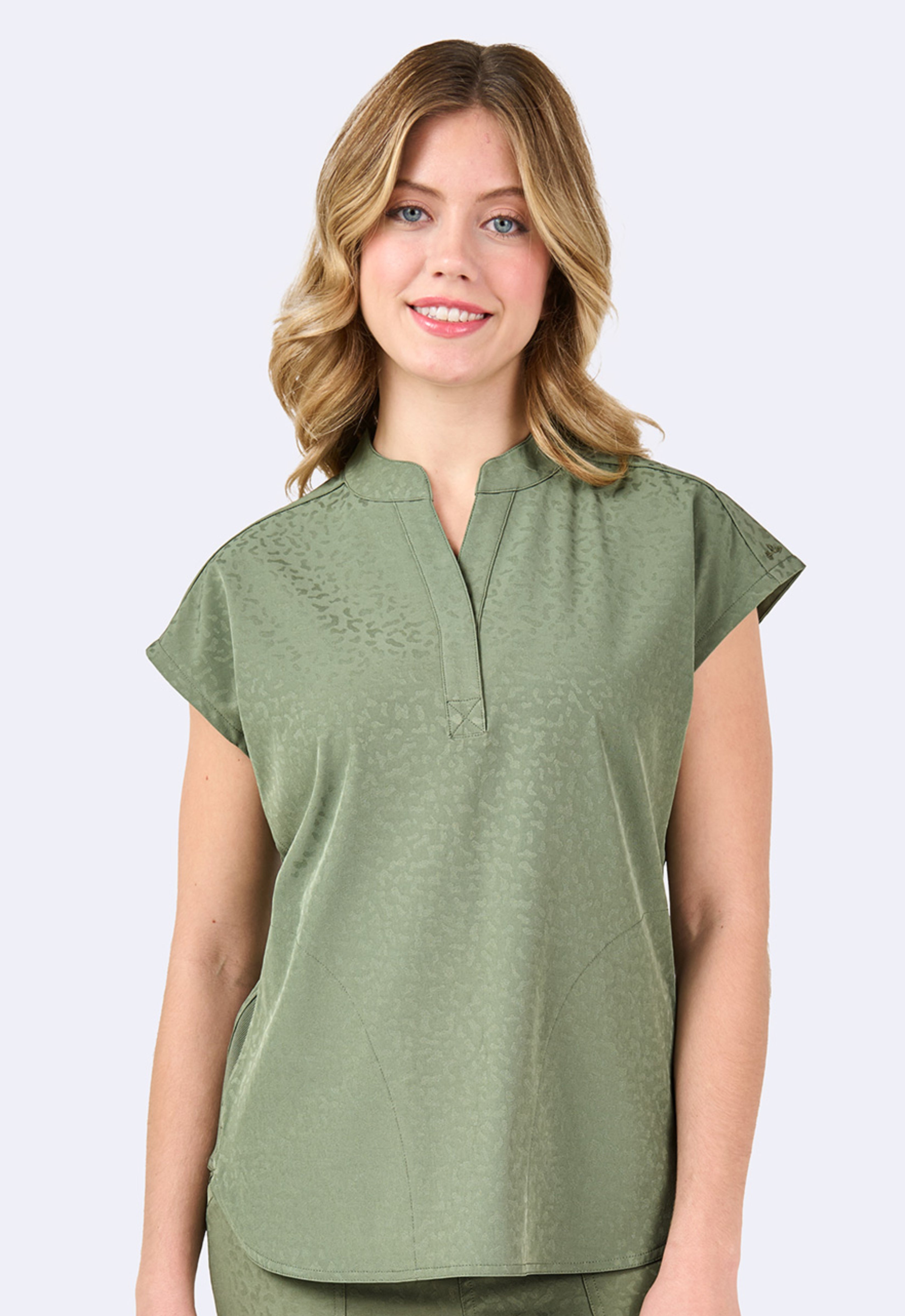 Polera Clínica Mujer 1176 Jacquard