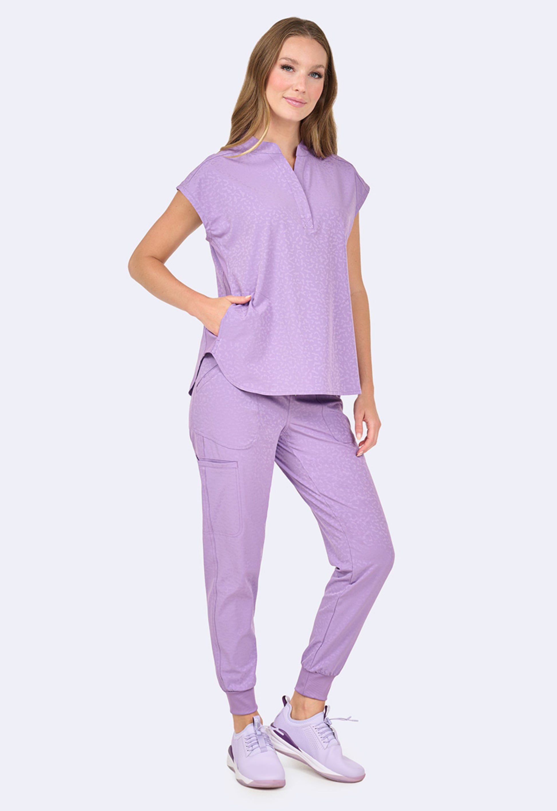 Polera Clínica Mujer 1176 Jacquard