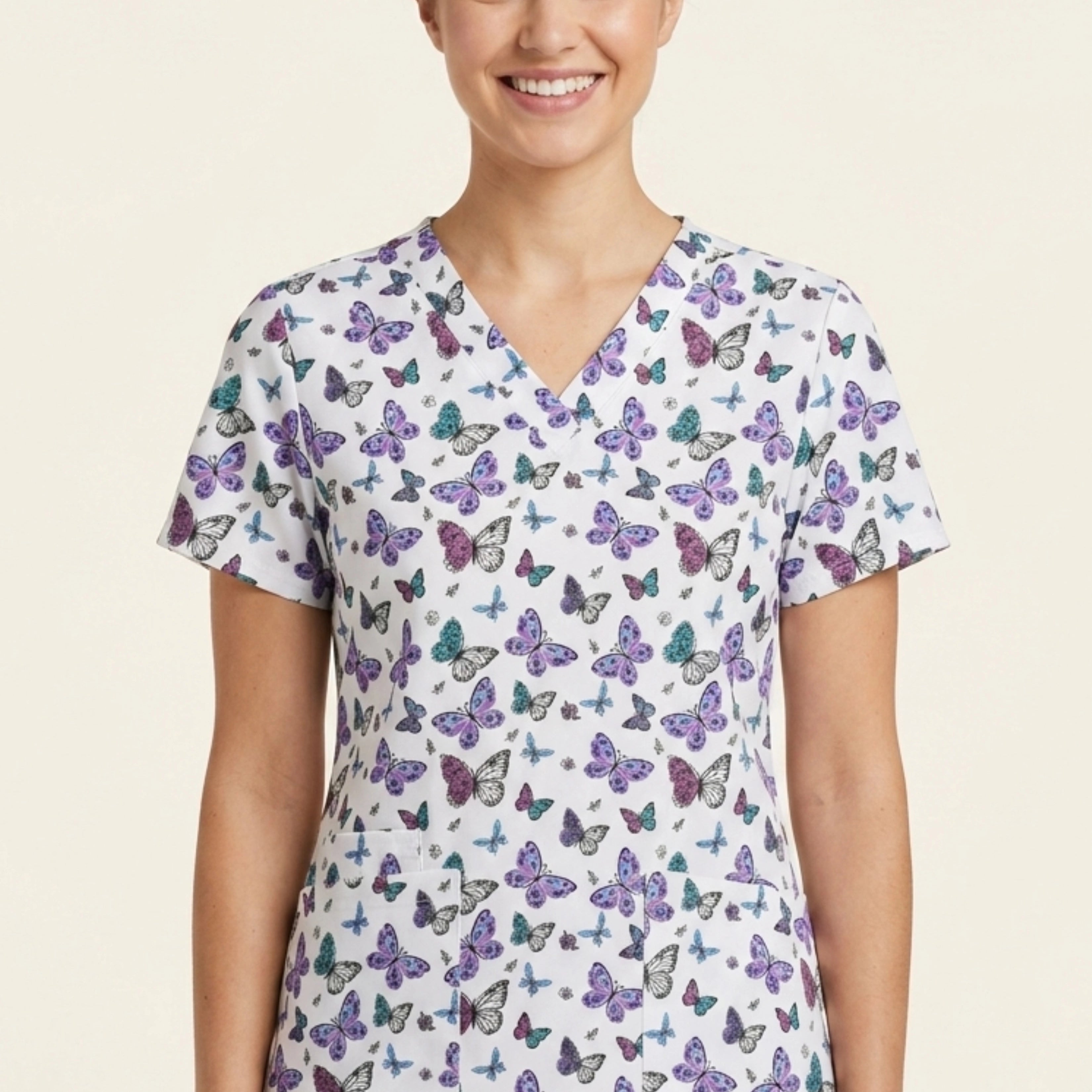Polera Clínica Estampada Mujer GT 1968