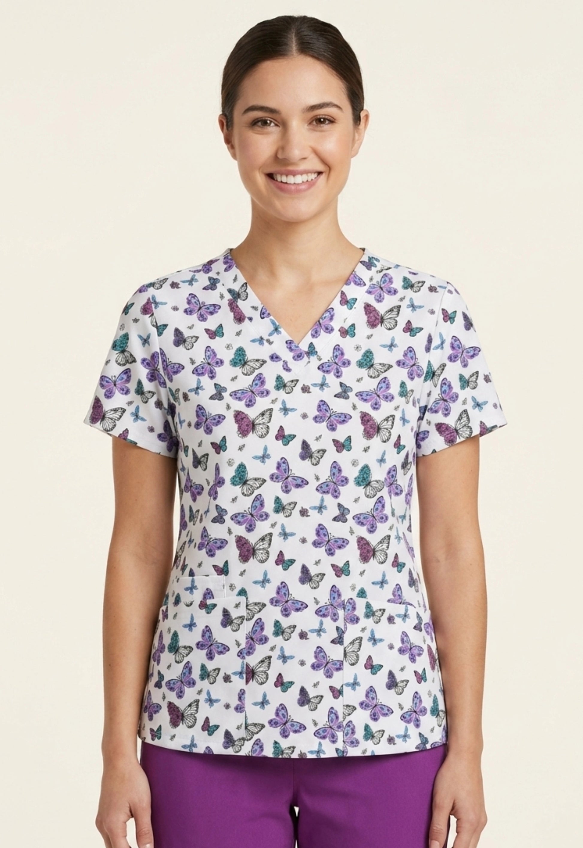 Polera Clínica Estampada Mujer GT 1968