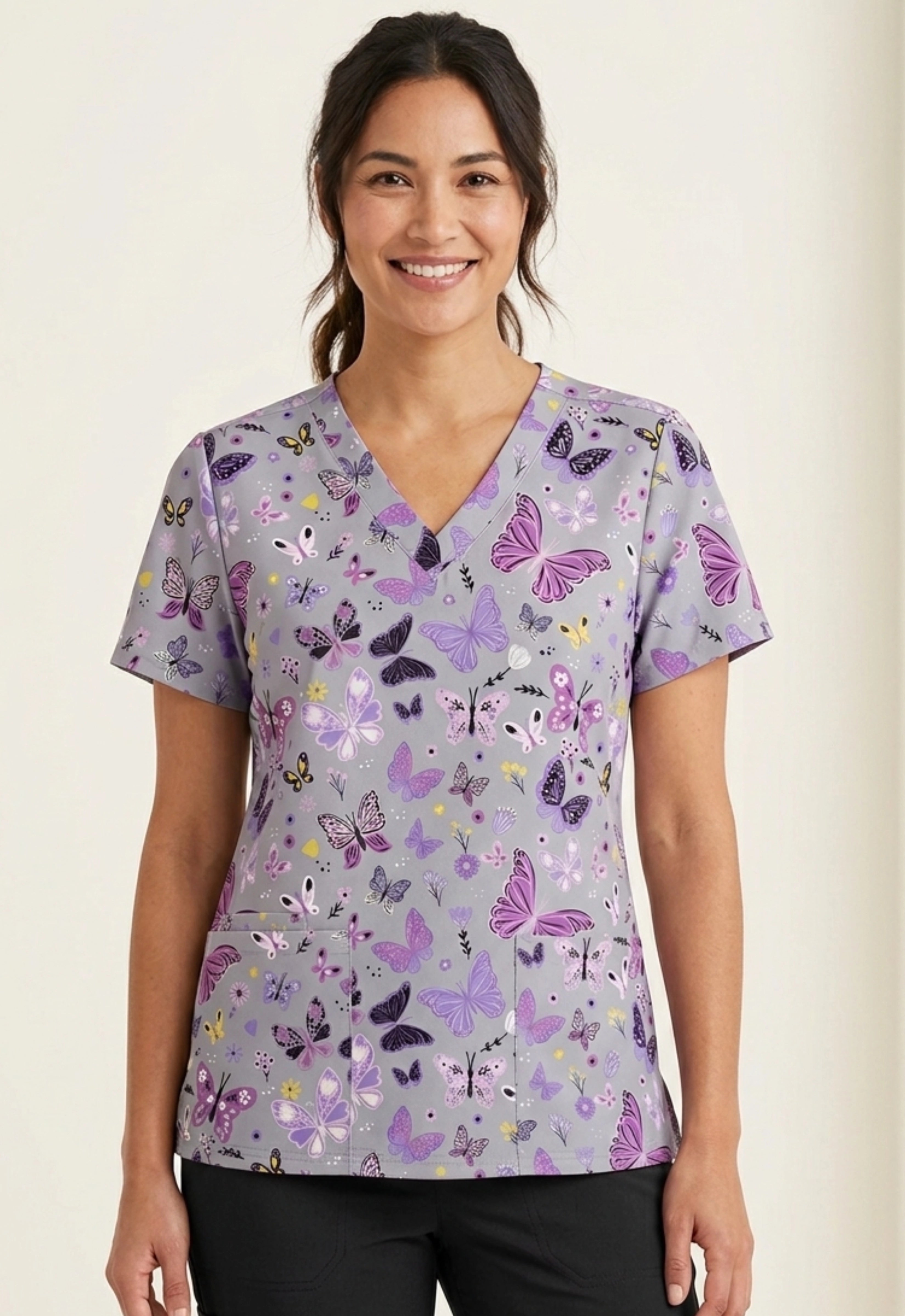 Polera Clínica Estampada Mujer GT 1976
