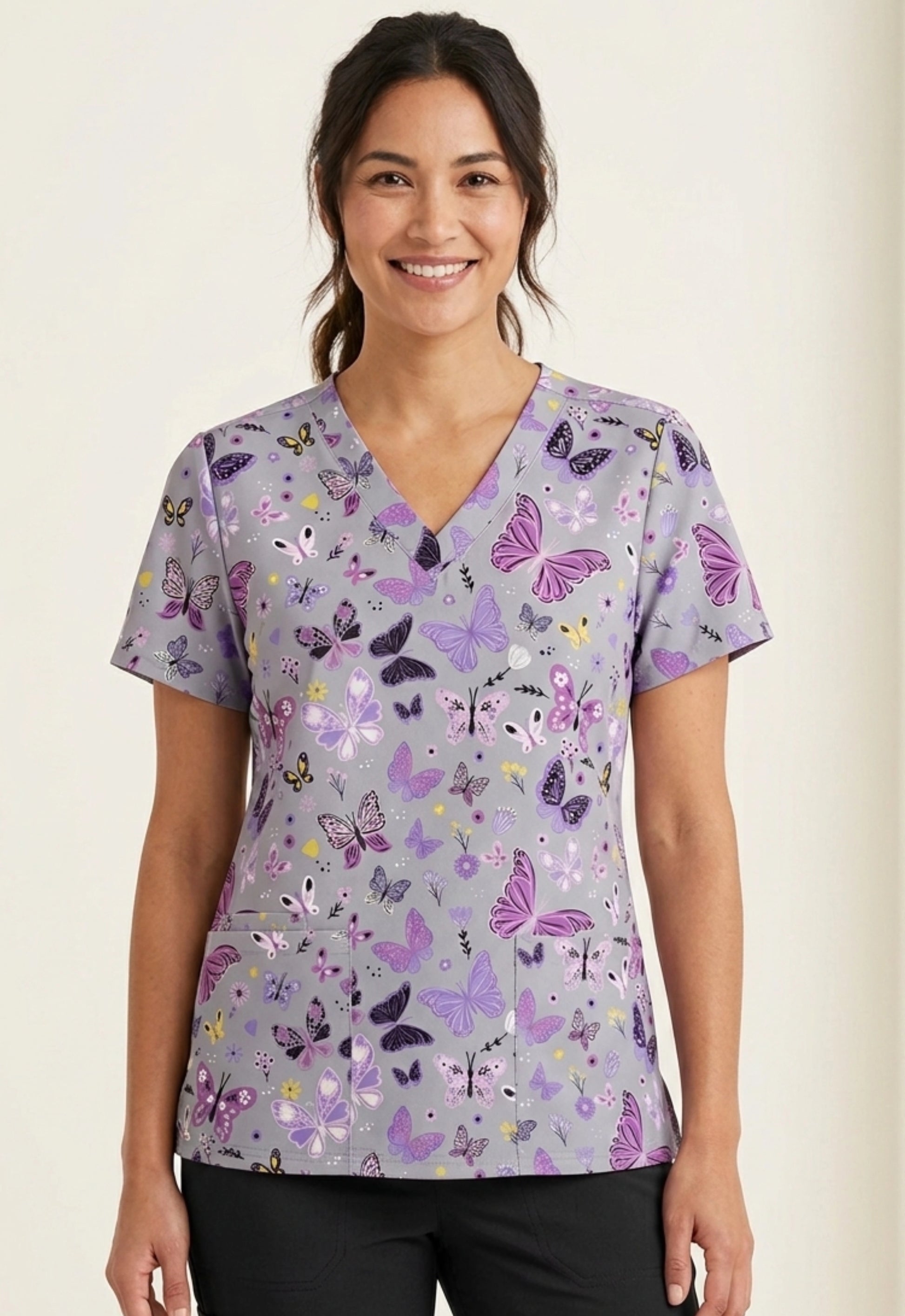 Polera Clínica Estampada Mujer GT 1976