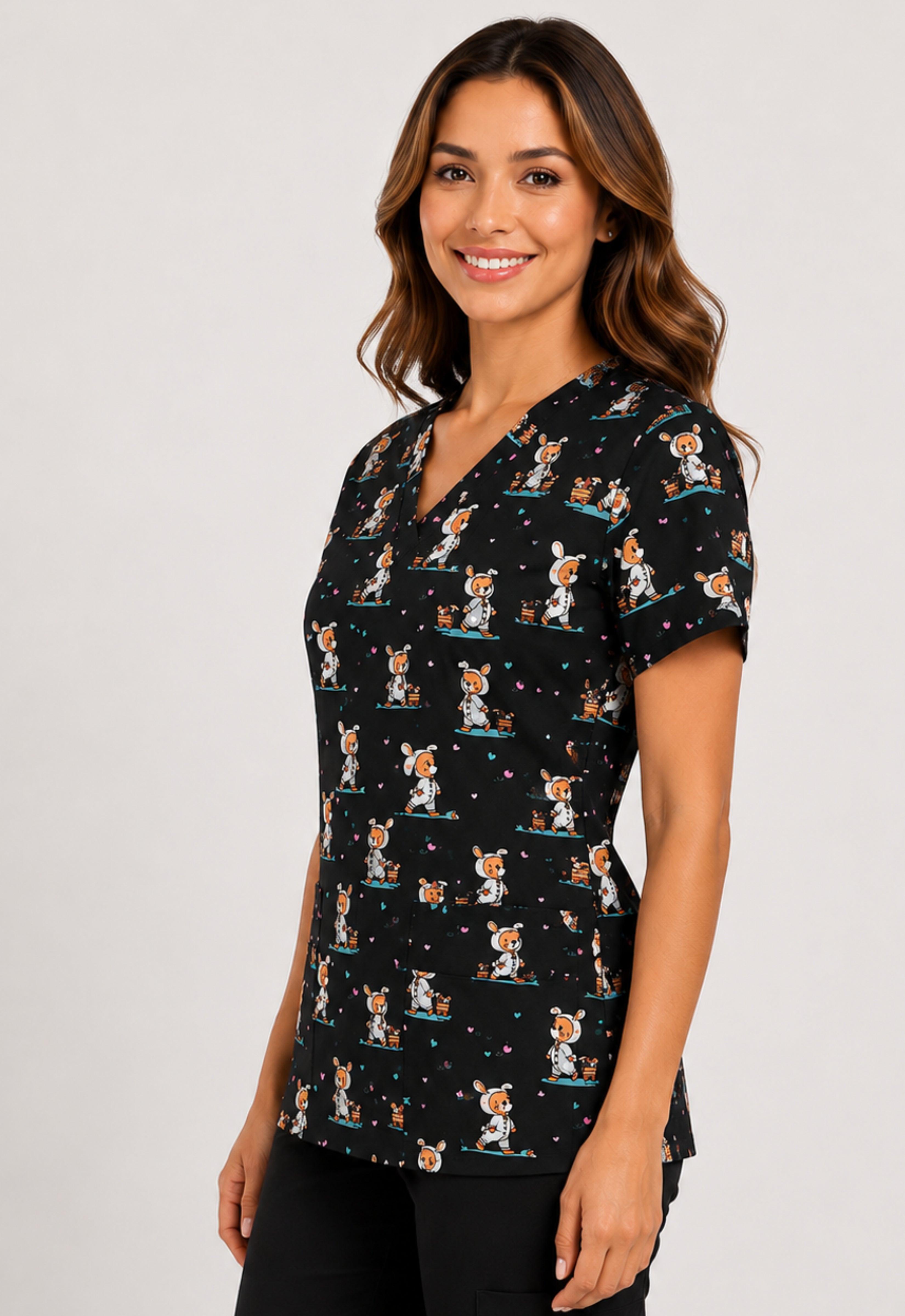 Polera Clínica Estampada Mujer GT 2016