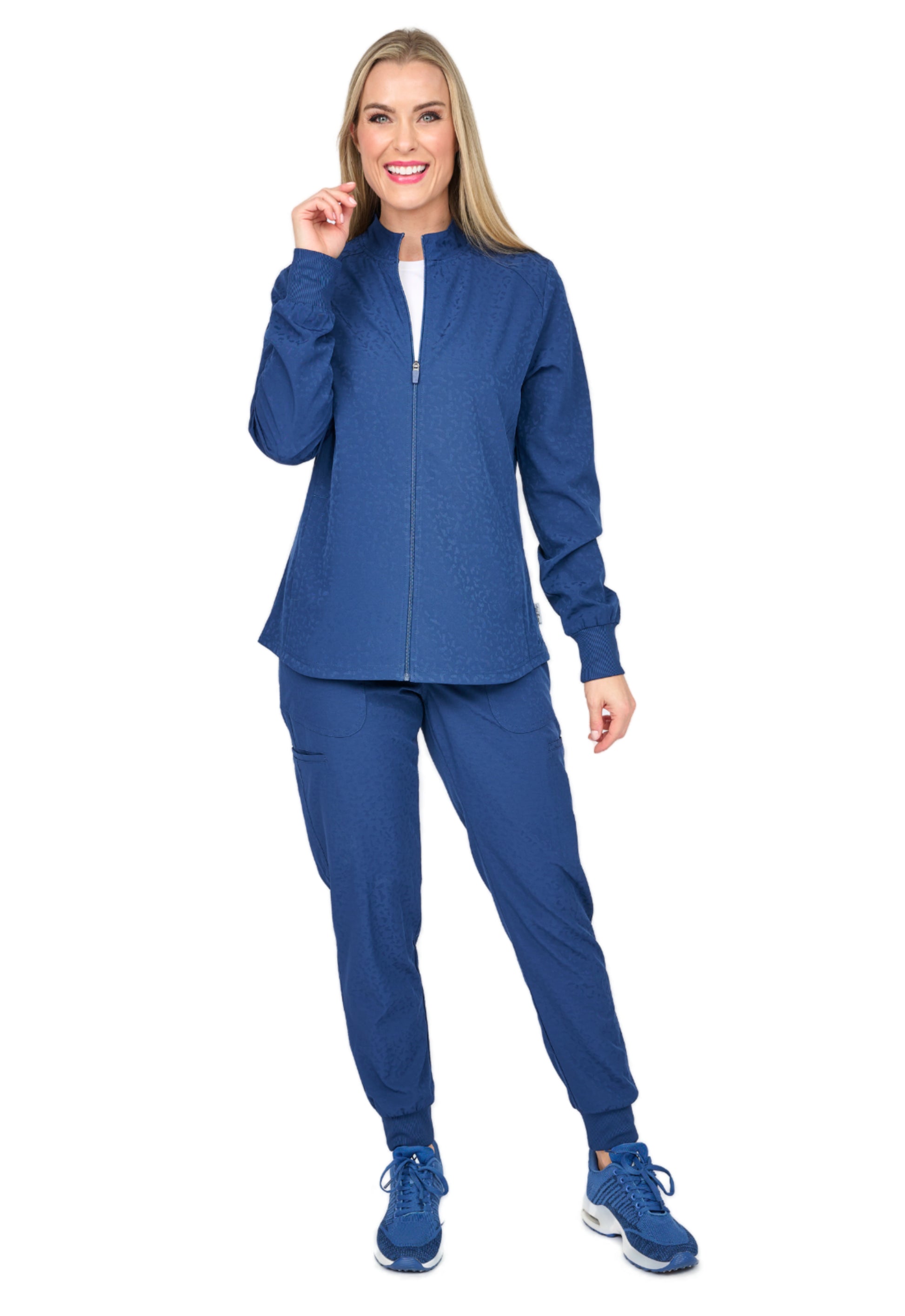 Chaqueta Mujer Jacquard 2039 Azul Marino