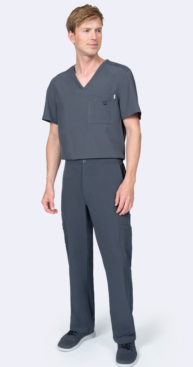 Pantalón Clínico Hombre Zavaté 3022 Plomo