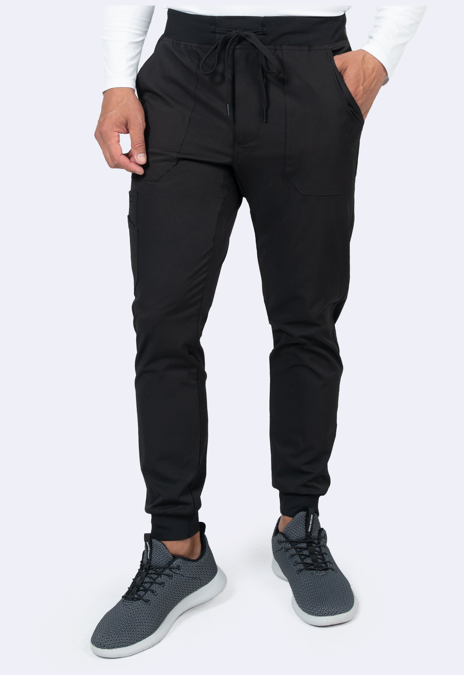 Pantalón Clínico Jogger Hombre Zavaté 3029 Negro
