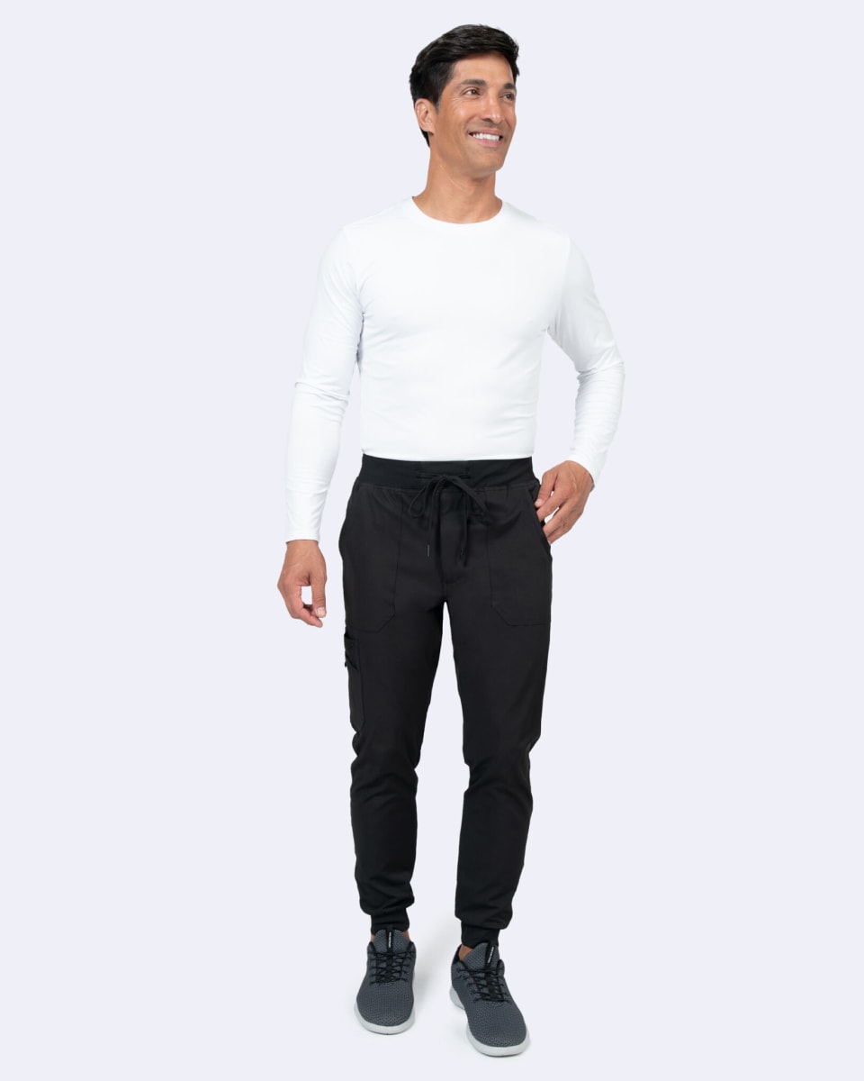 Pantalón Clínico Jogger Hombre Zavaté 3029 Negro