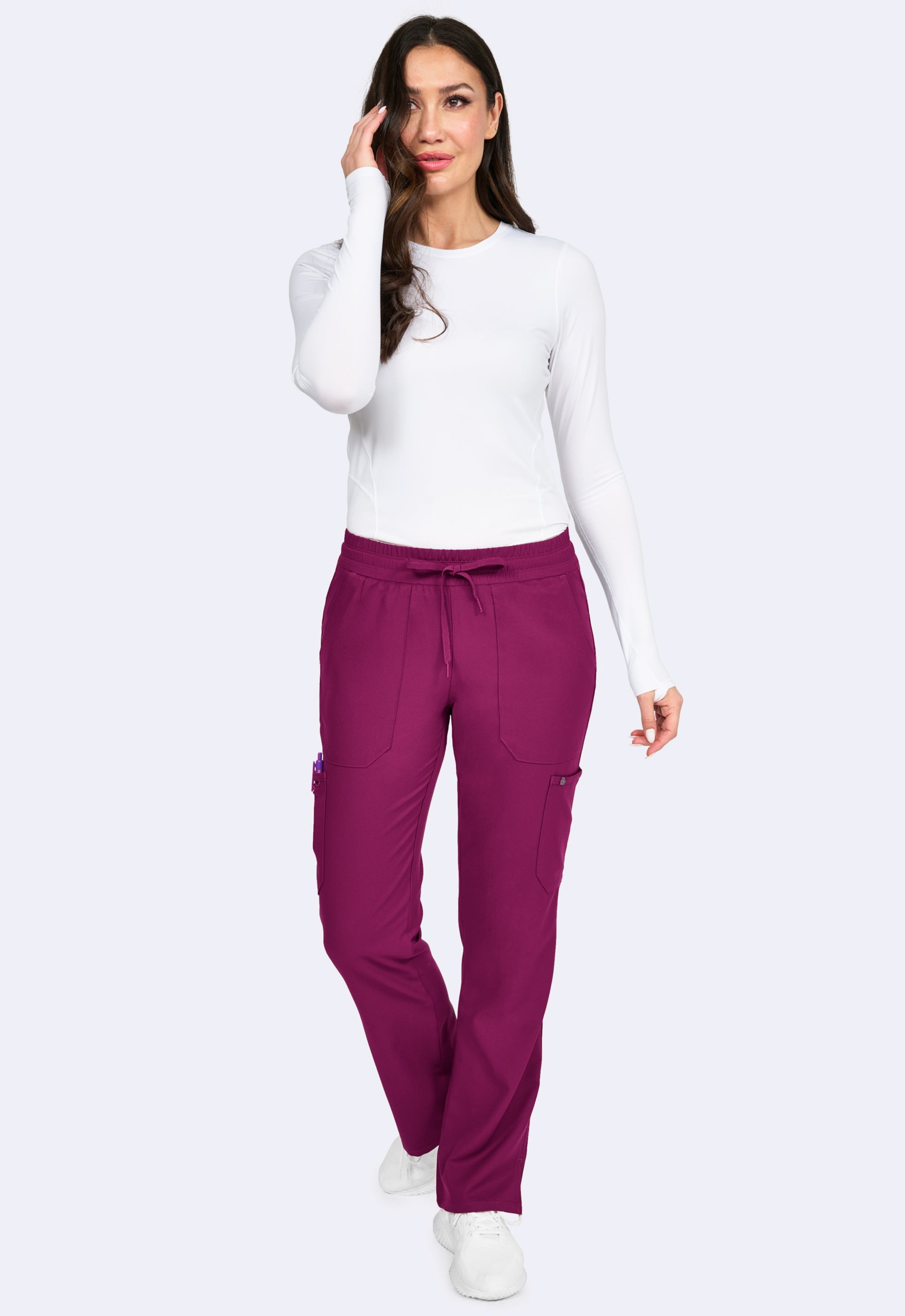 Pantalón Clínico Mujer Studio 3063 Burdeo