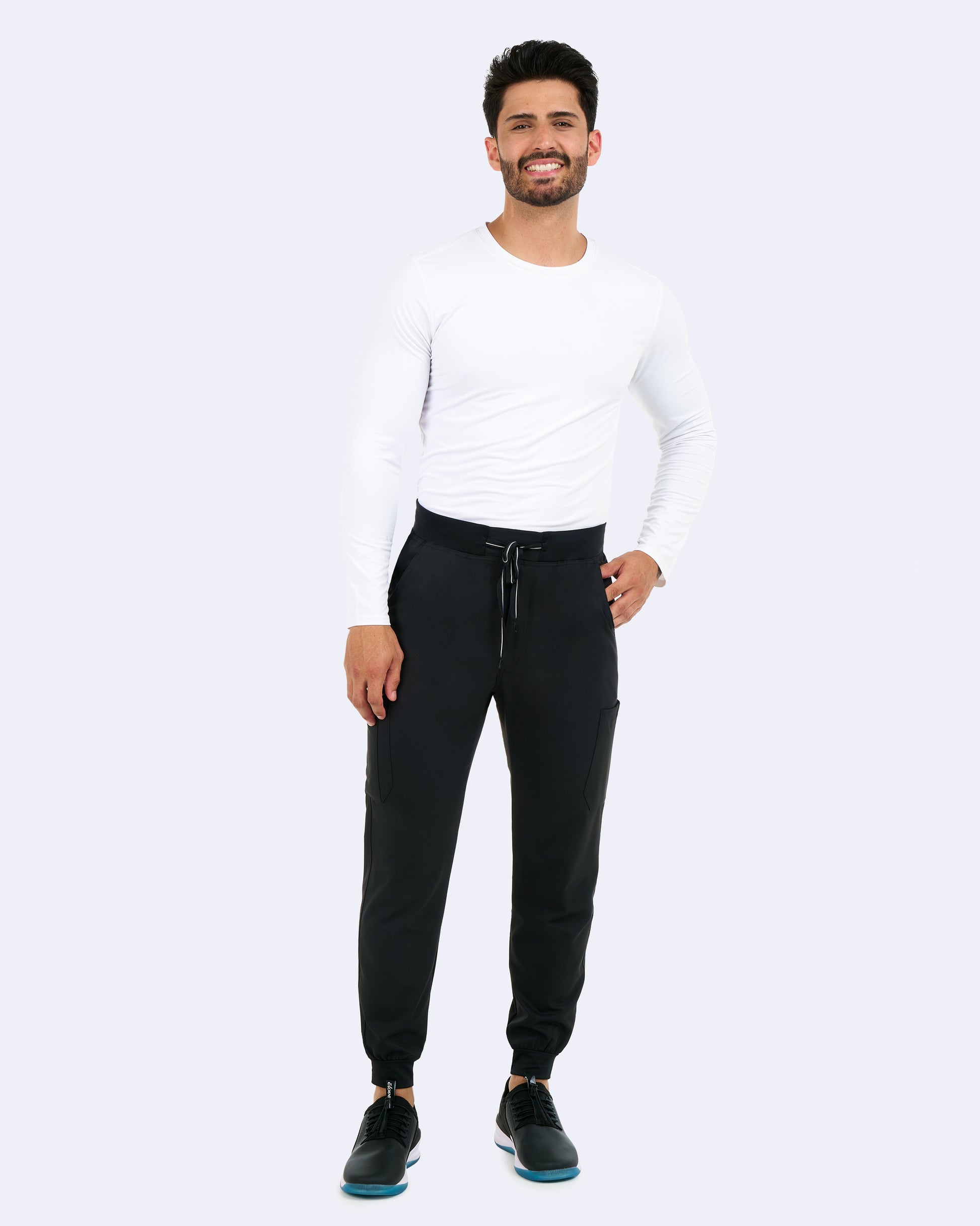 Pantalón Clínico Jogger Hombre Studio 3093 Negro