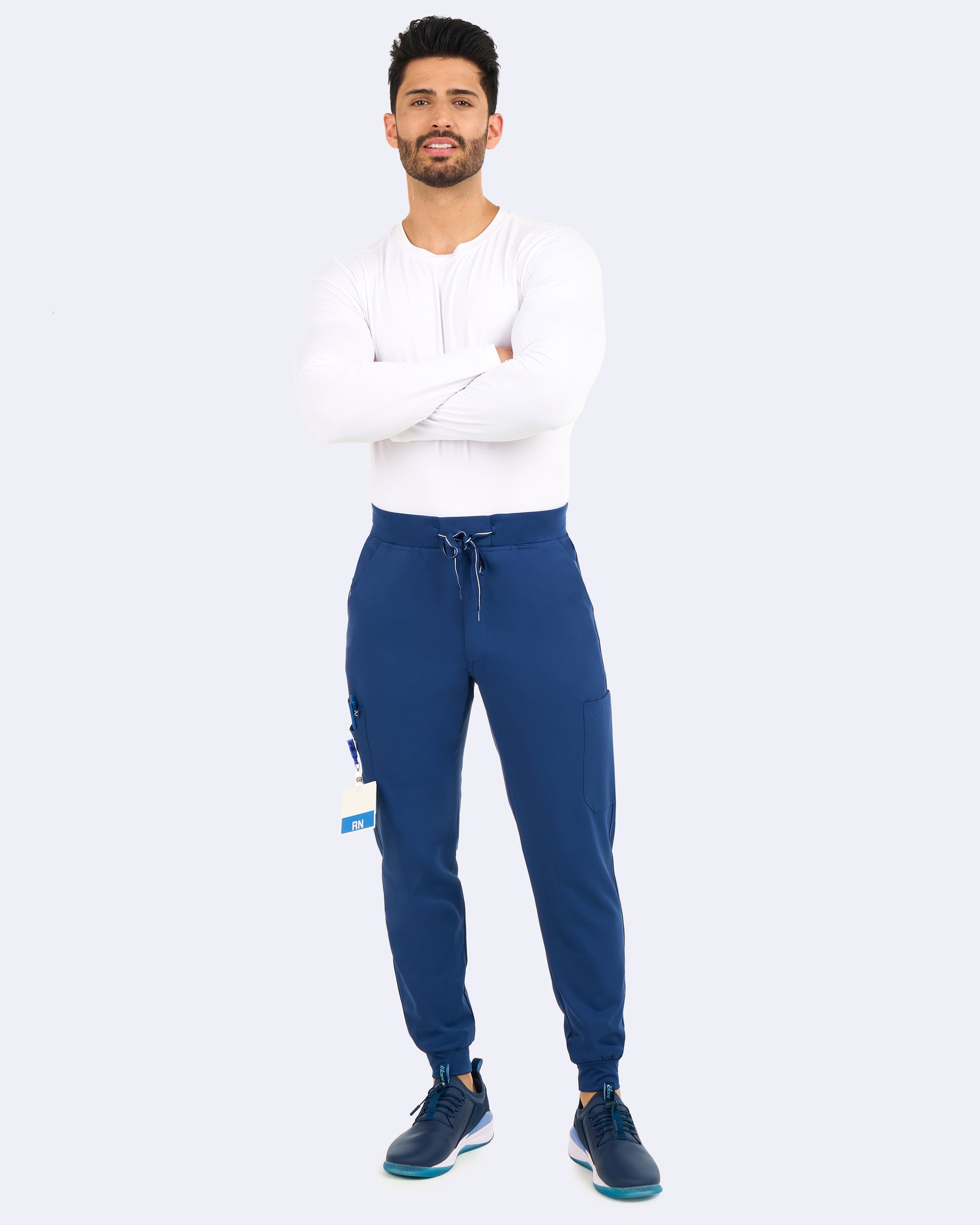 Pantalón Clínico Jogger Hombre Studio 3093 Azul Marino