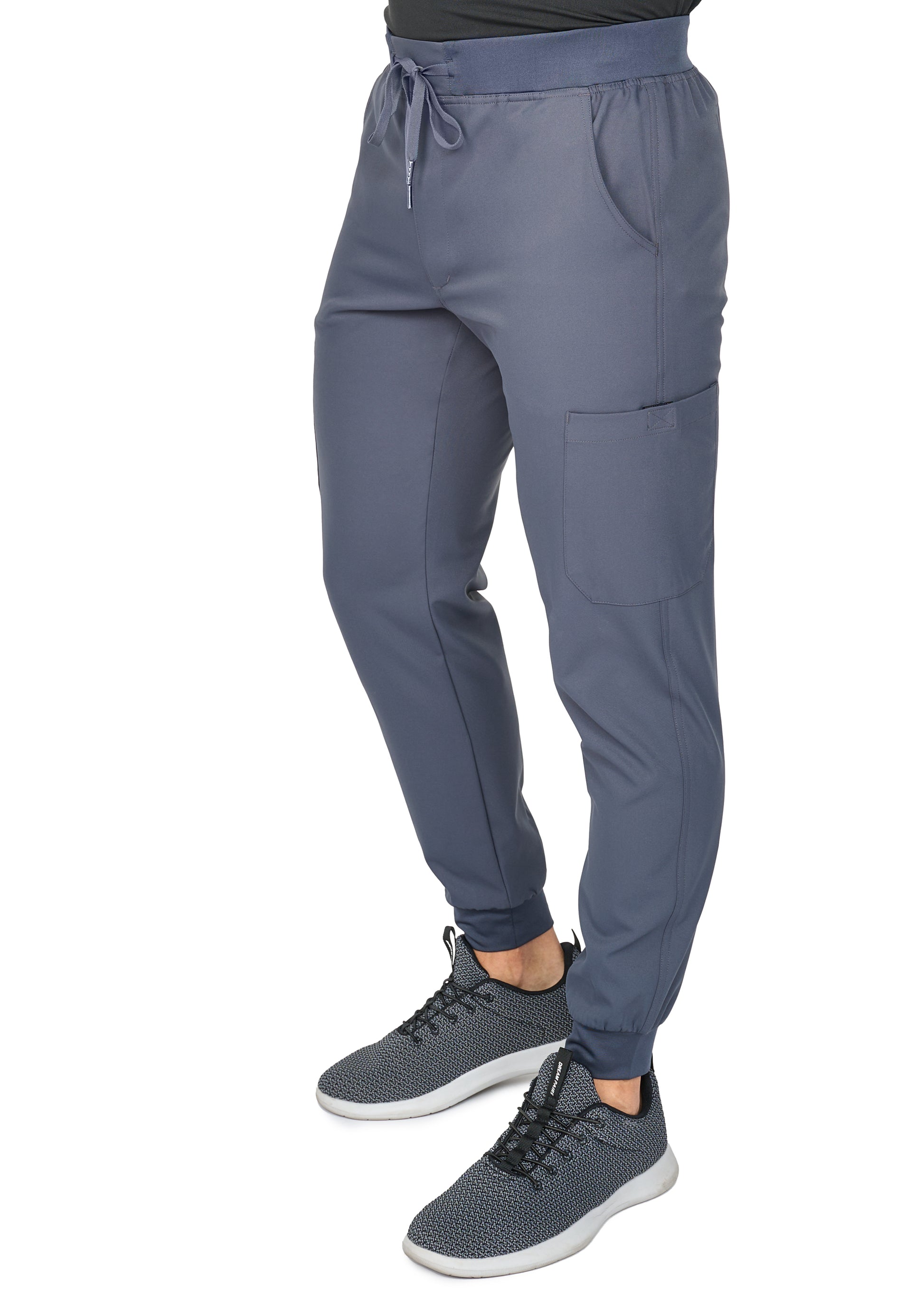 Pantalón Clínico Jogger Hombre Studio 3093 Plomo