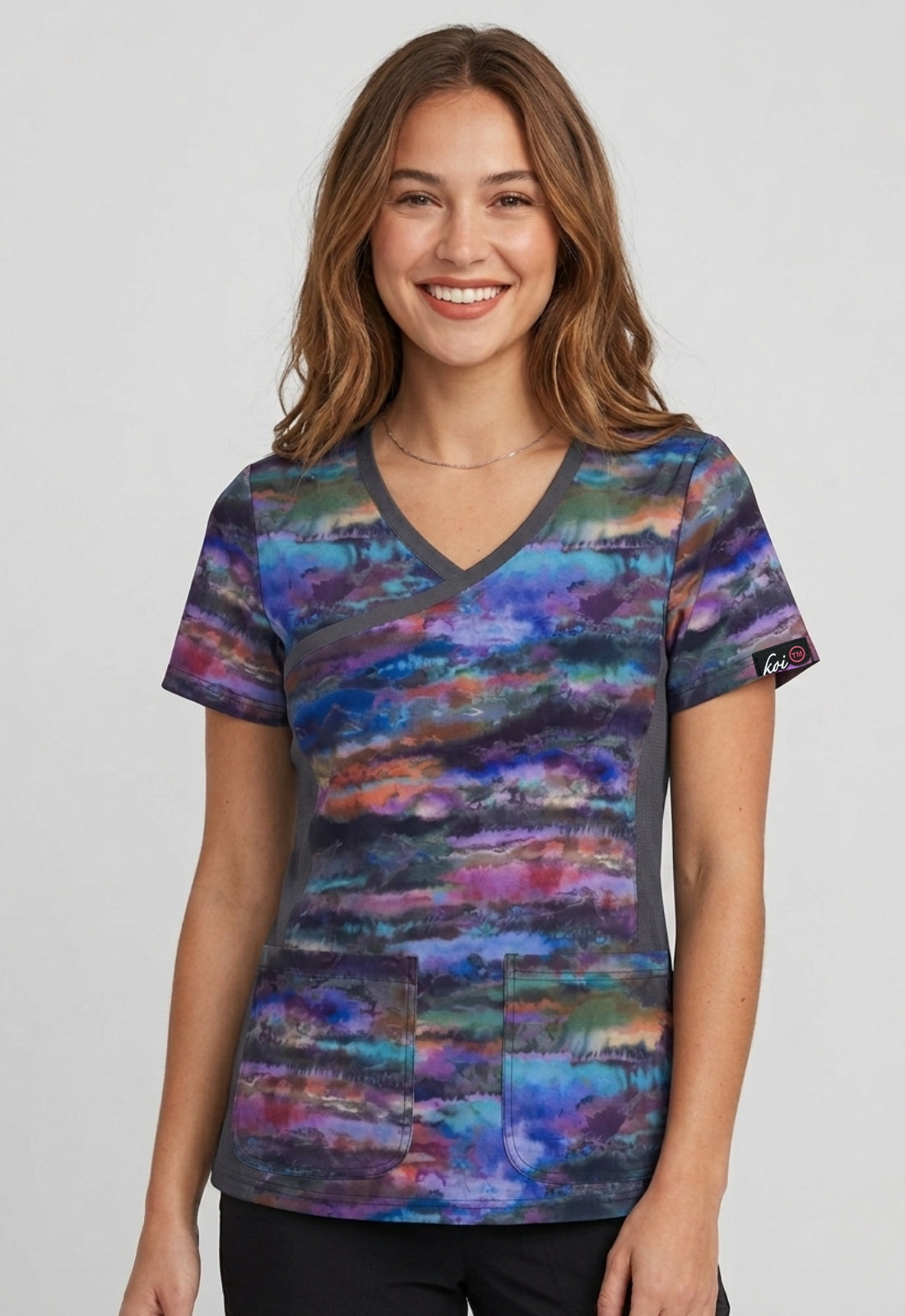 Polera Clínica Mujer Estampada Koi Lite 385PR SHZ