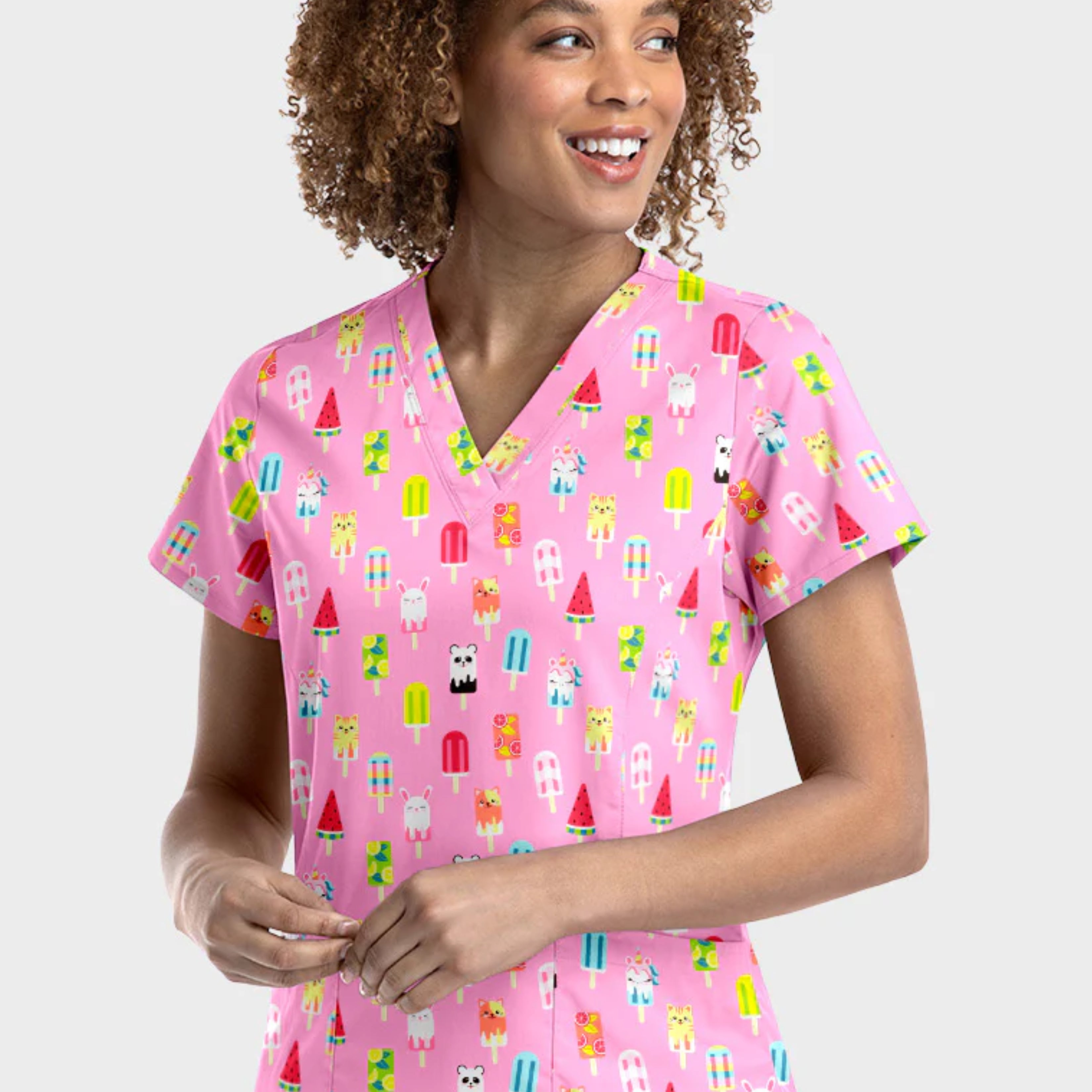 Polera Clínica Estampada Mujer 9810 SWSM