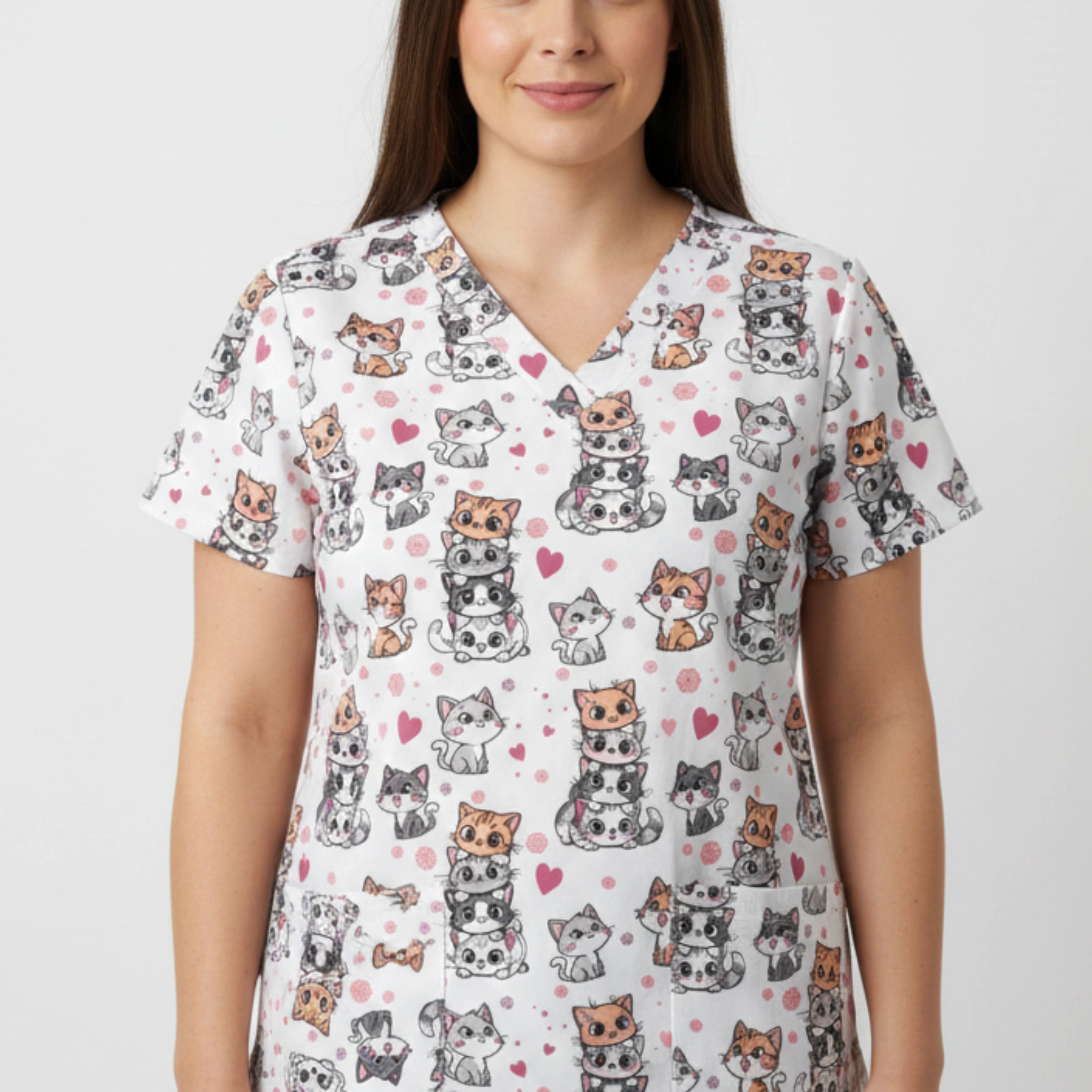 Polera Clínica Estampada Mujer GT 1940