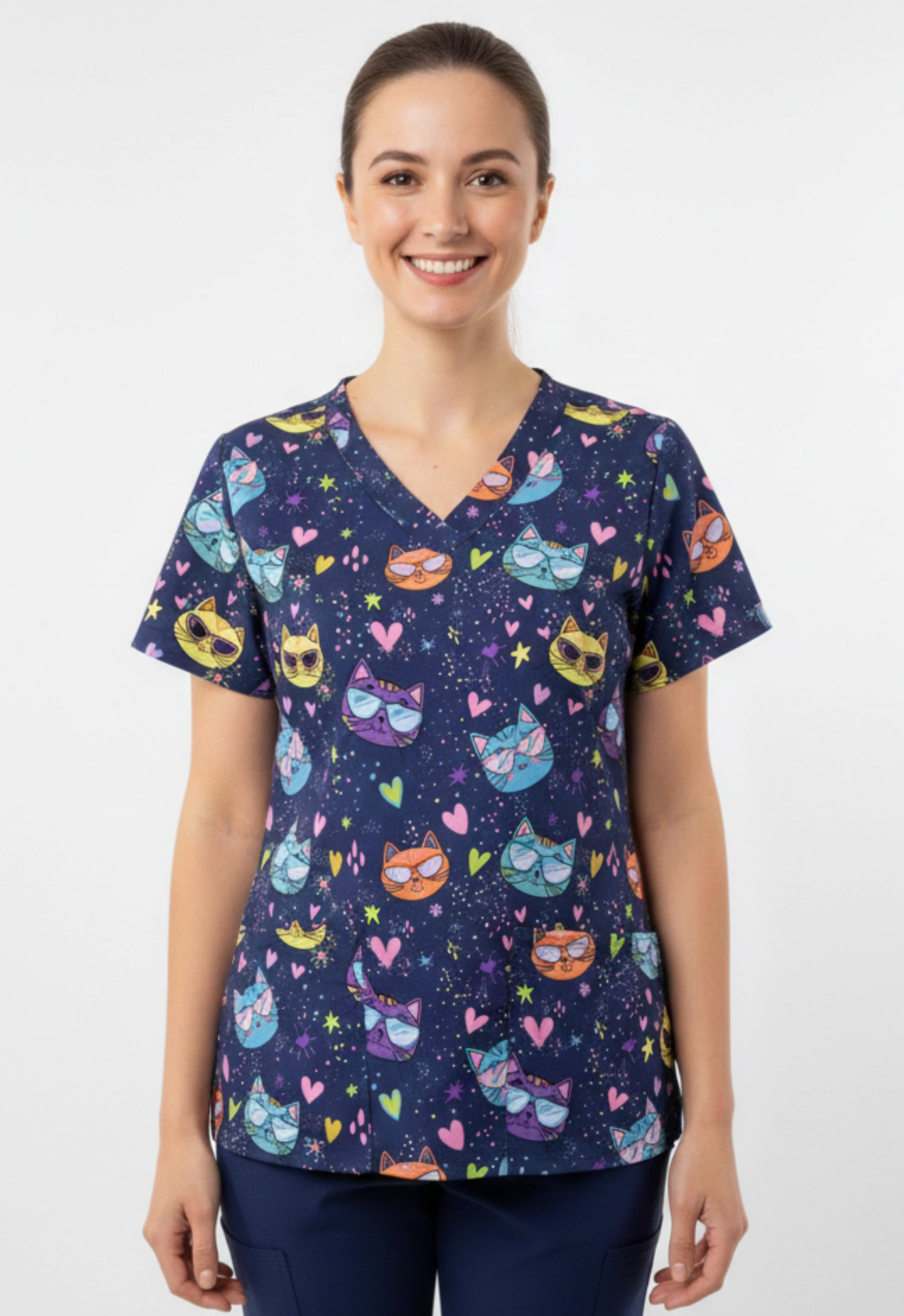 Polera Clínica Estampada Mujer GT 1962