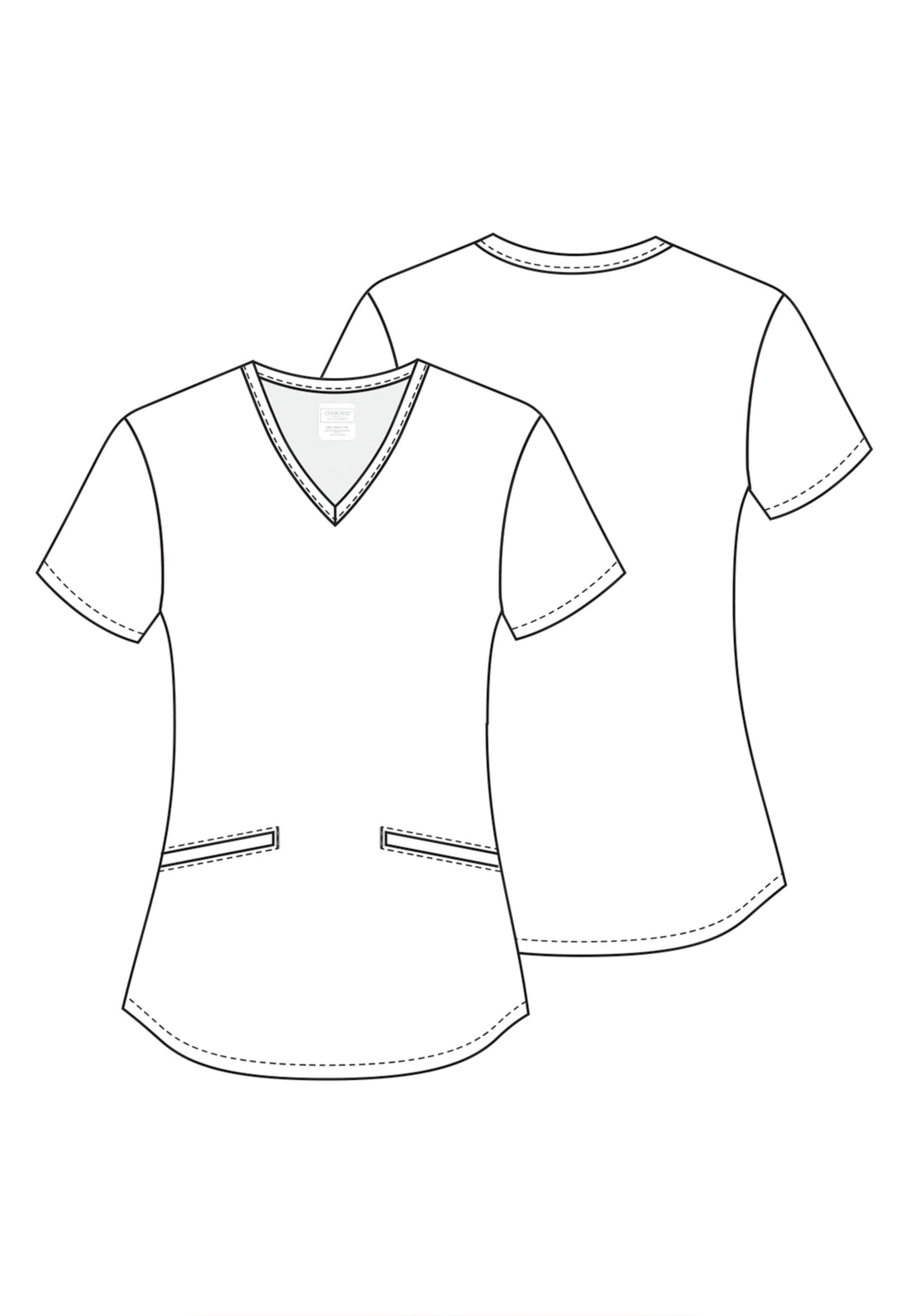 Polera Clínica Estampada Mujer TF637 PAID