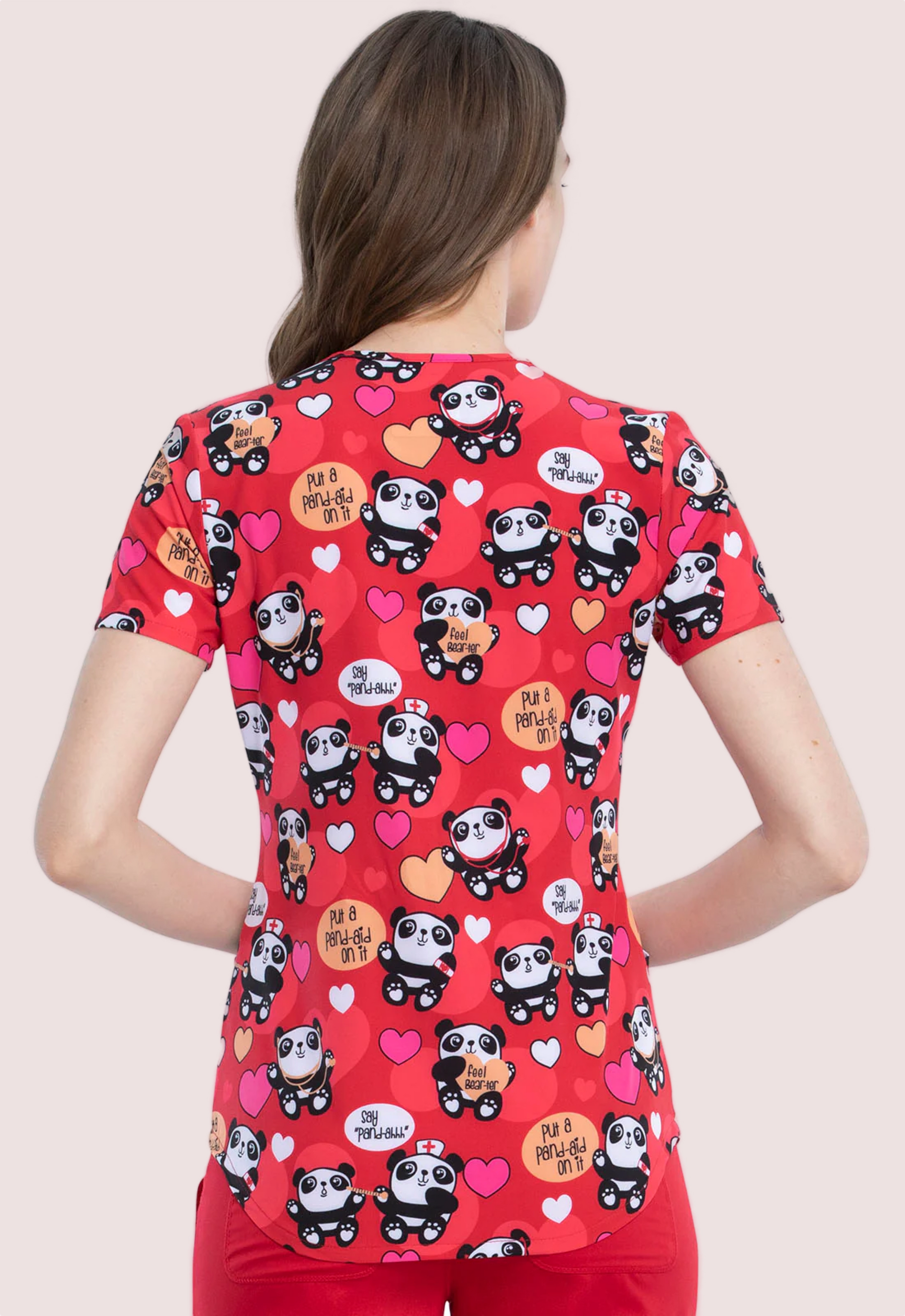 Polera Clínica Estampada Mujer TF637 PAID