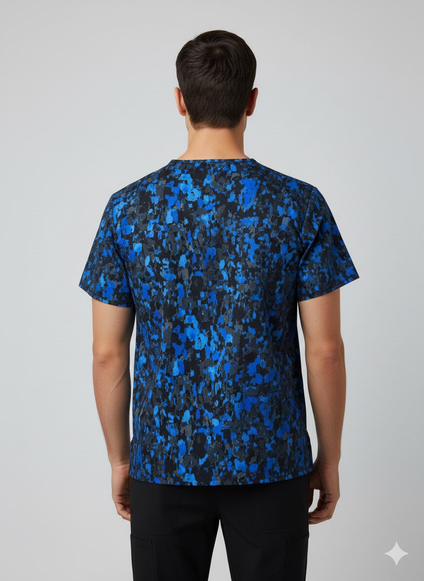 Polera Clínica Estampada Hombre CK691 DBPT