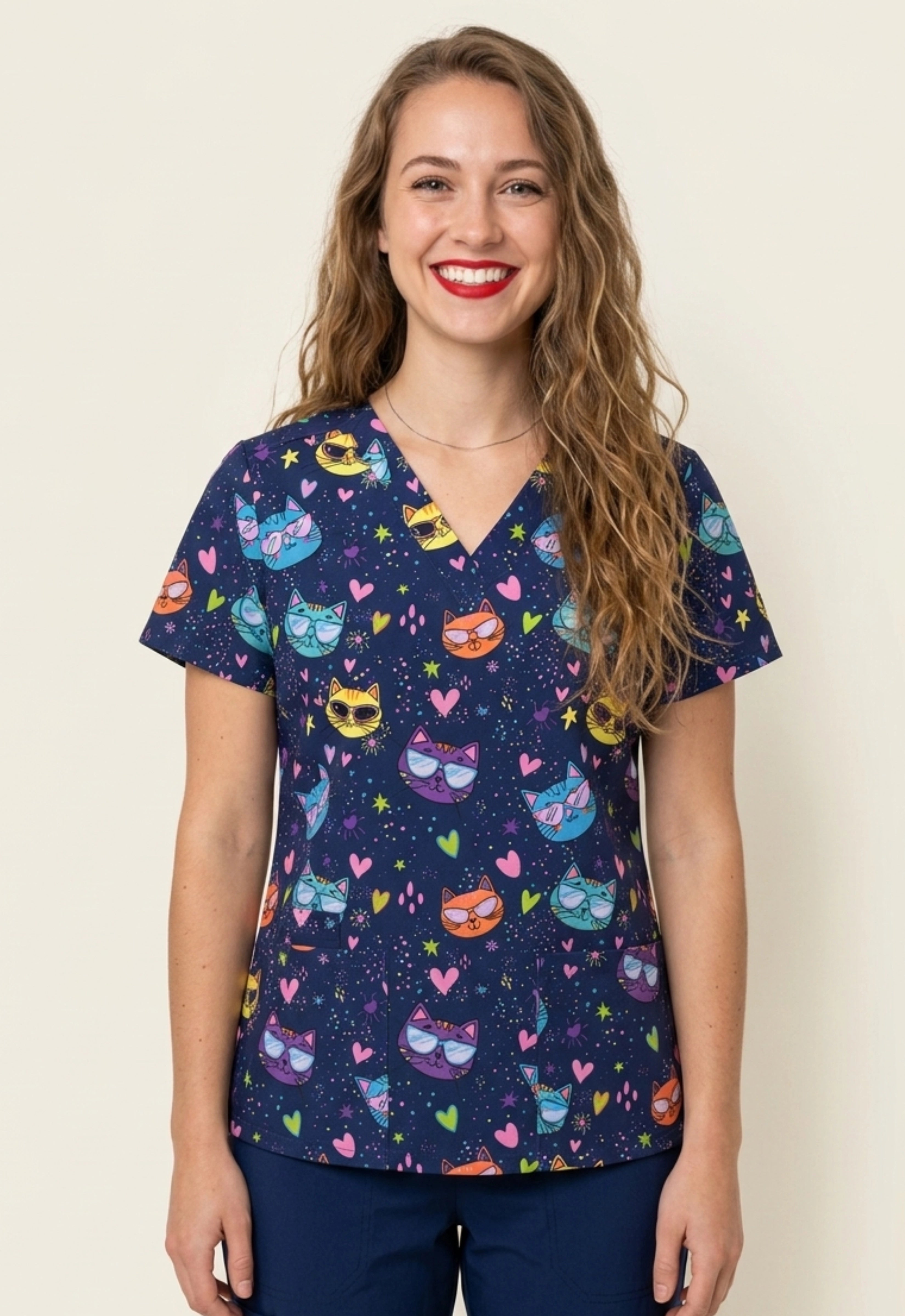 Polera Clínica Estampada Mujer GT 1962