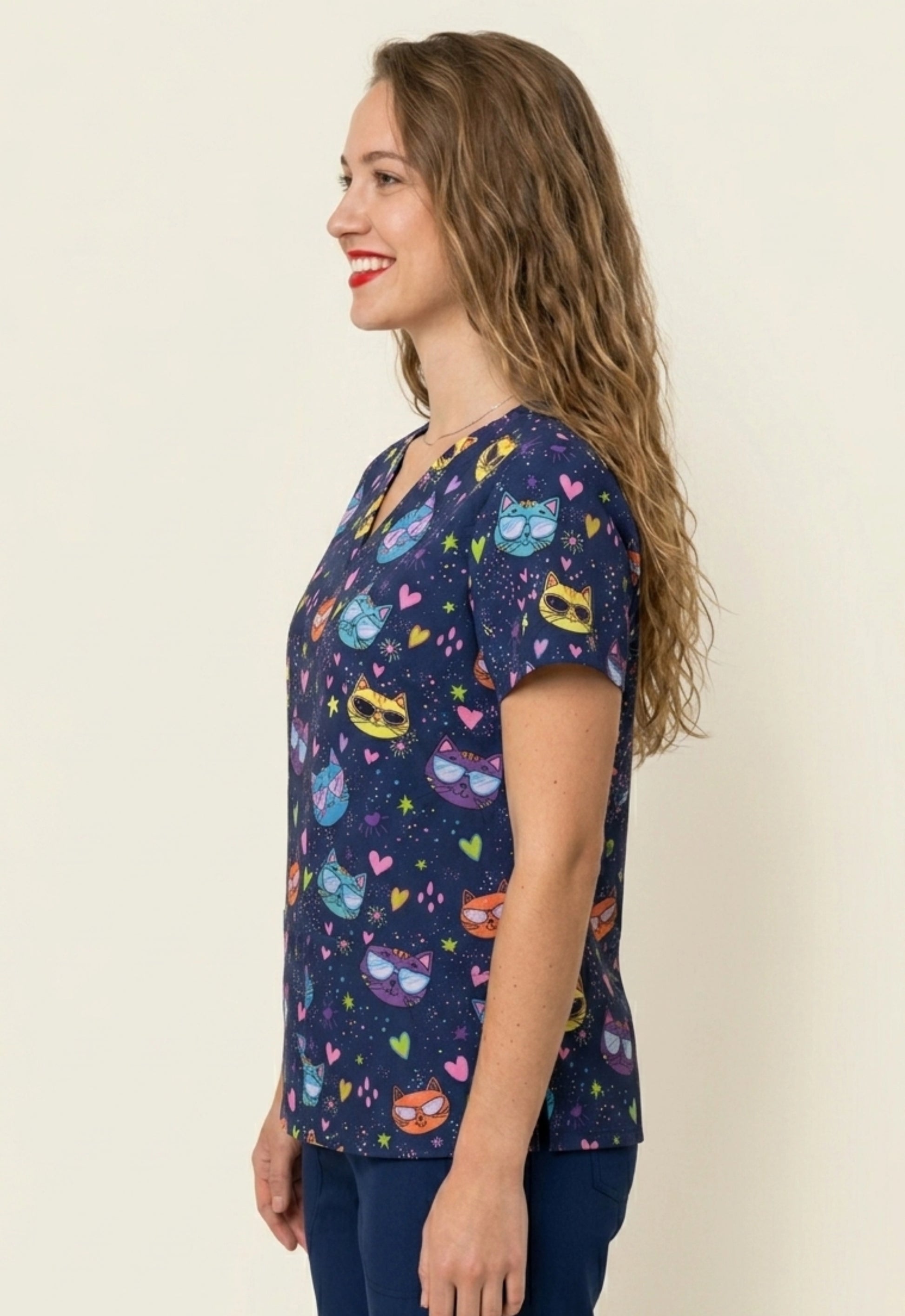 Polera Clínica Estampada Mujer GT 1962
