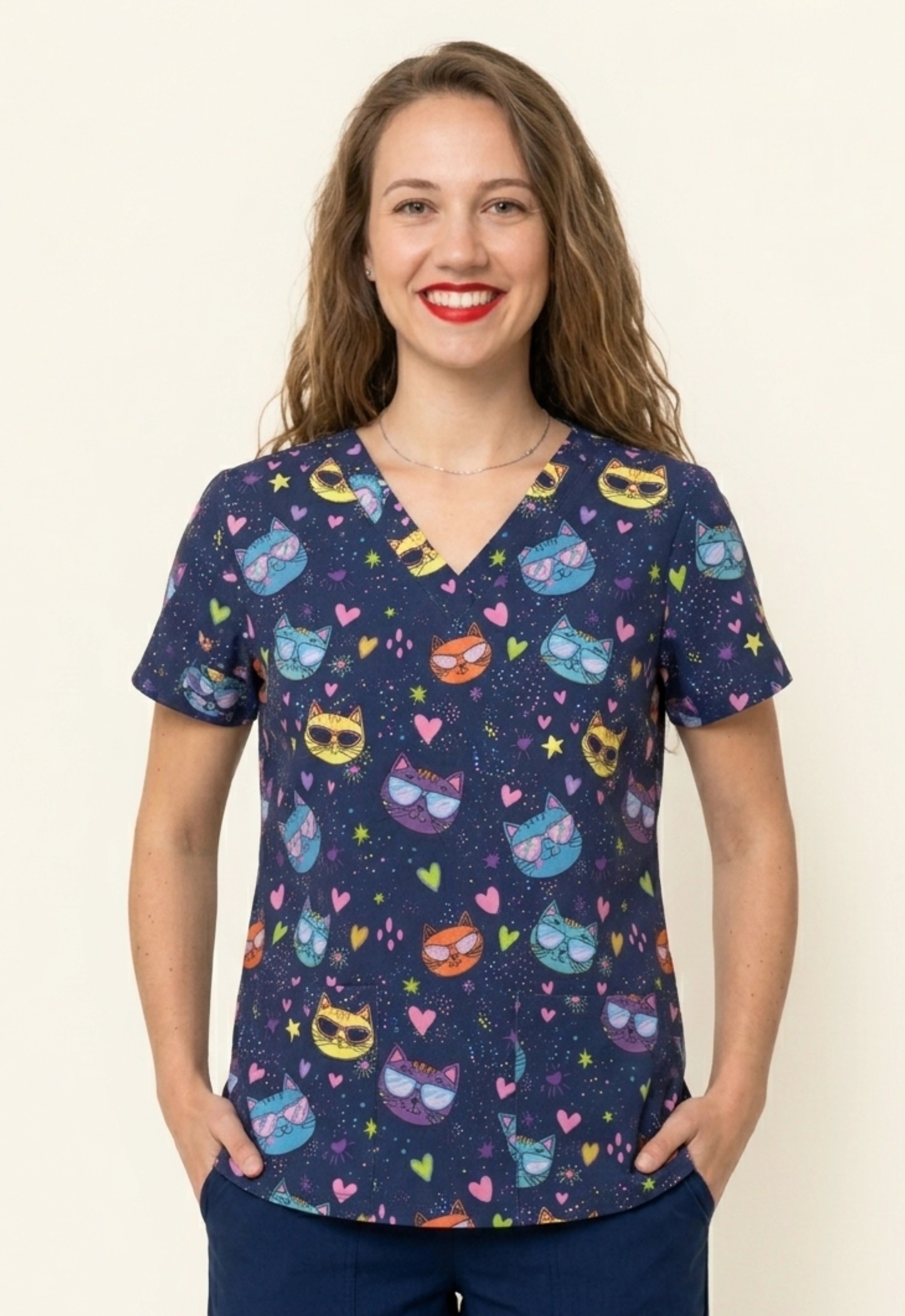 Polera Clínica Estampada Mujer GT 1962