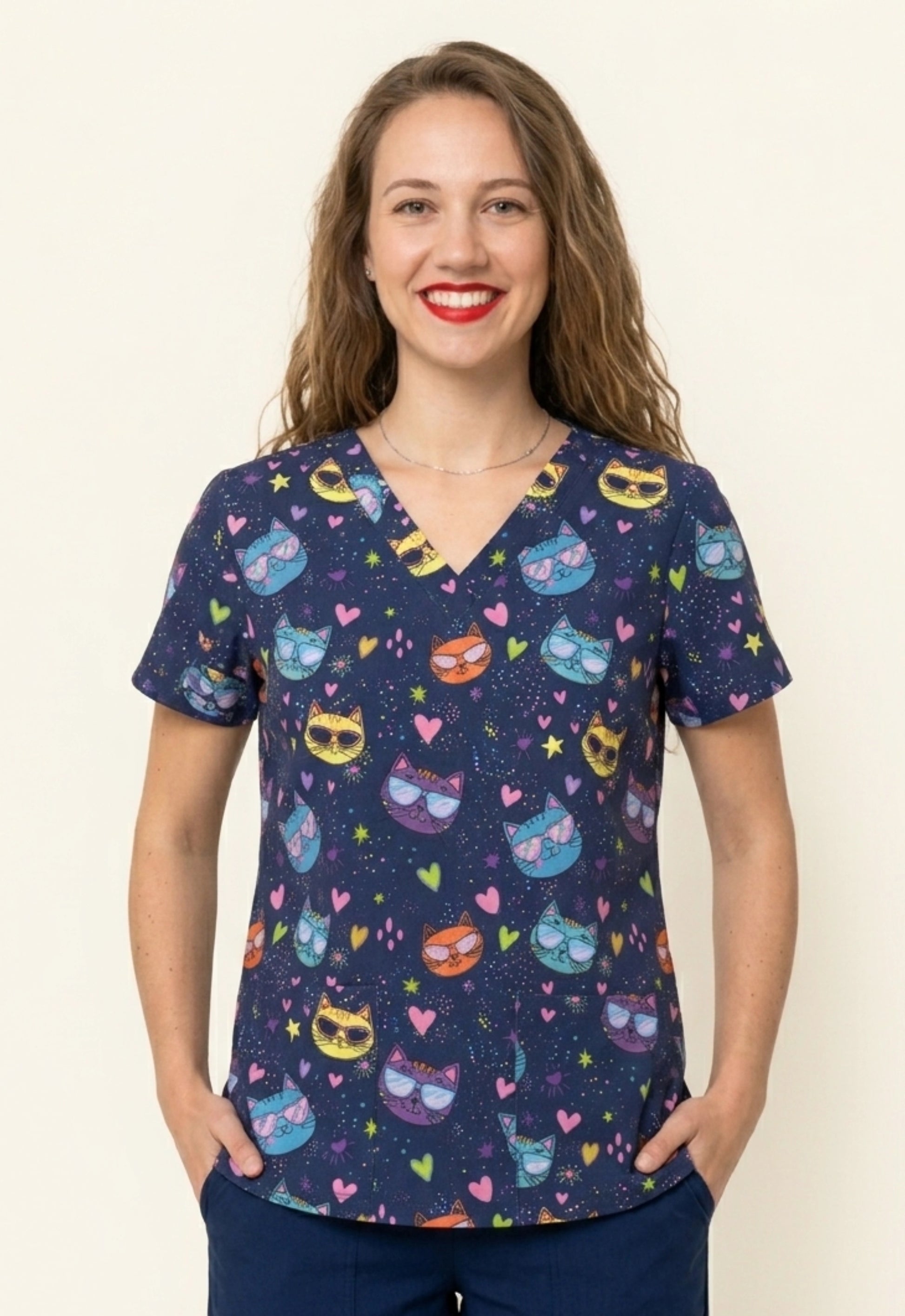 Polera Clínica Estampada Mujer GT 1962