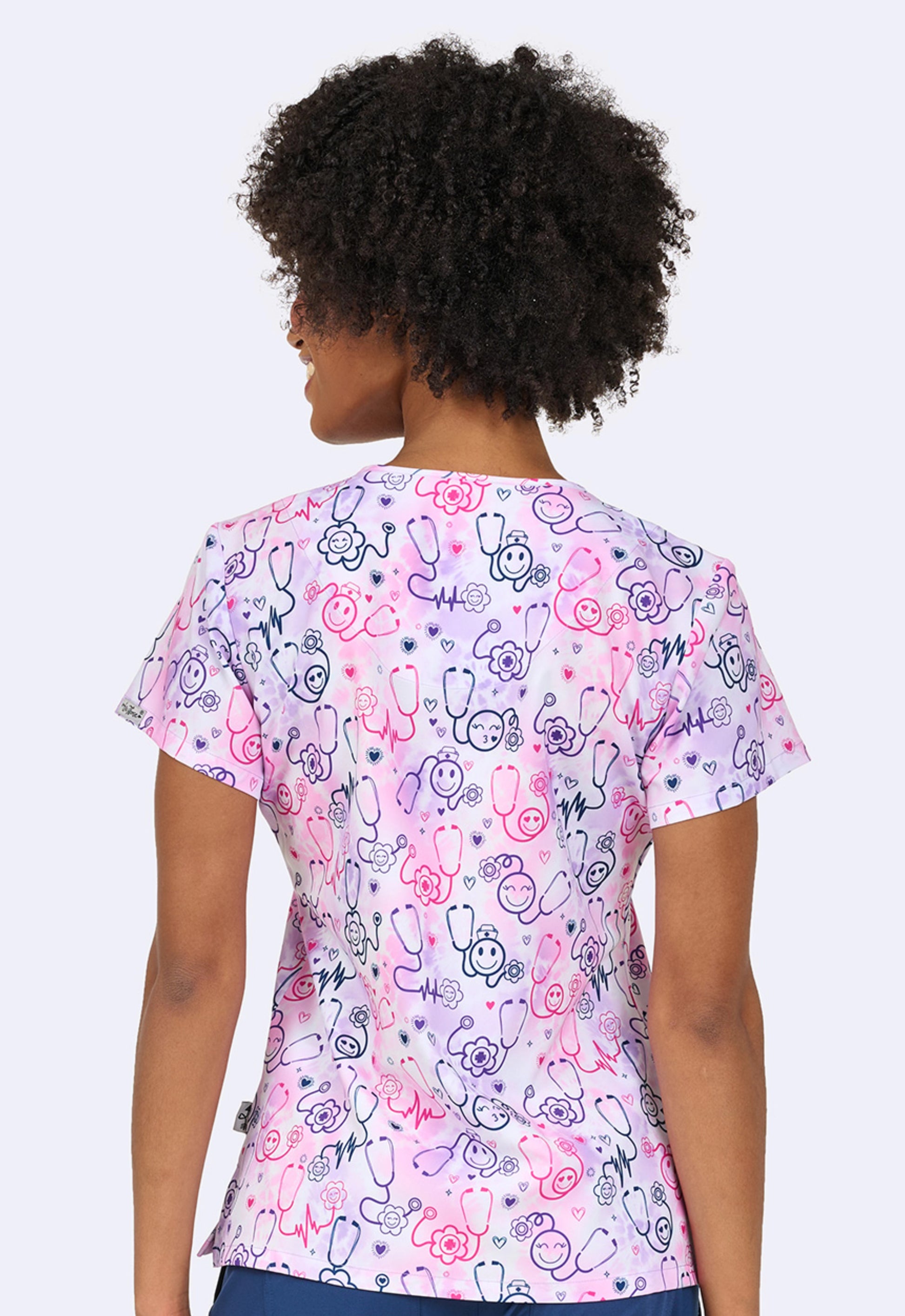 Polera Clínica Estampada Mujer 1054 HPST
