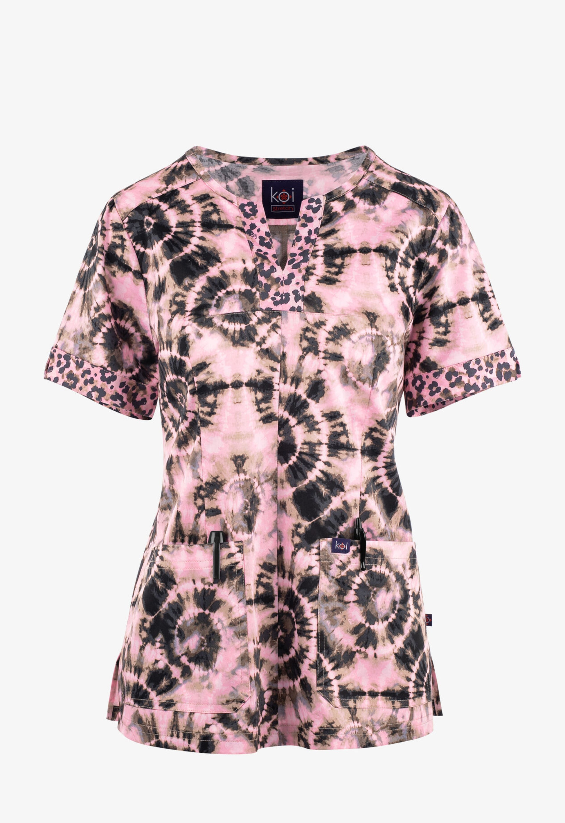 Polera Clínica Mujer Estampada Koi 1084PR VBS