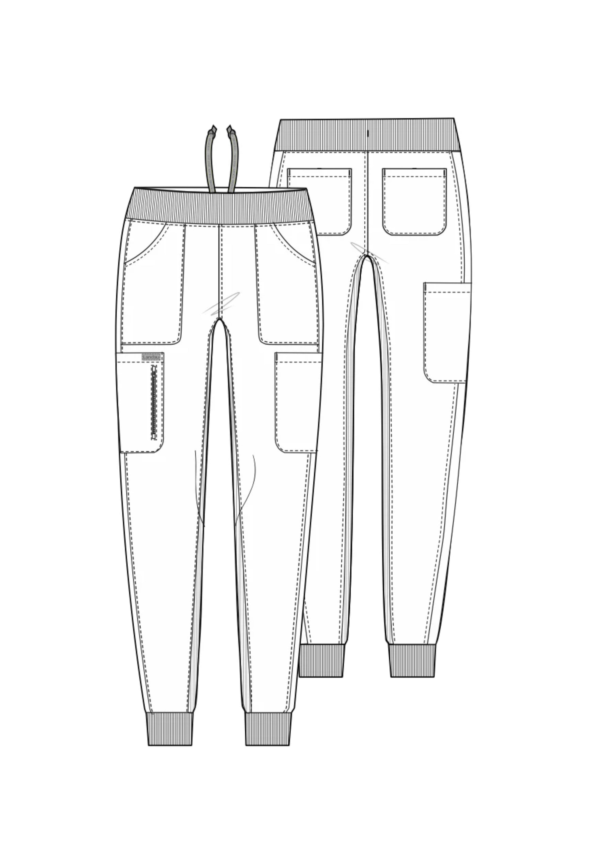 PANTALÓN CLÍNICO MUJER JOGGER FORWARD LB401 AZUL MARINO