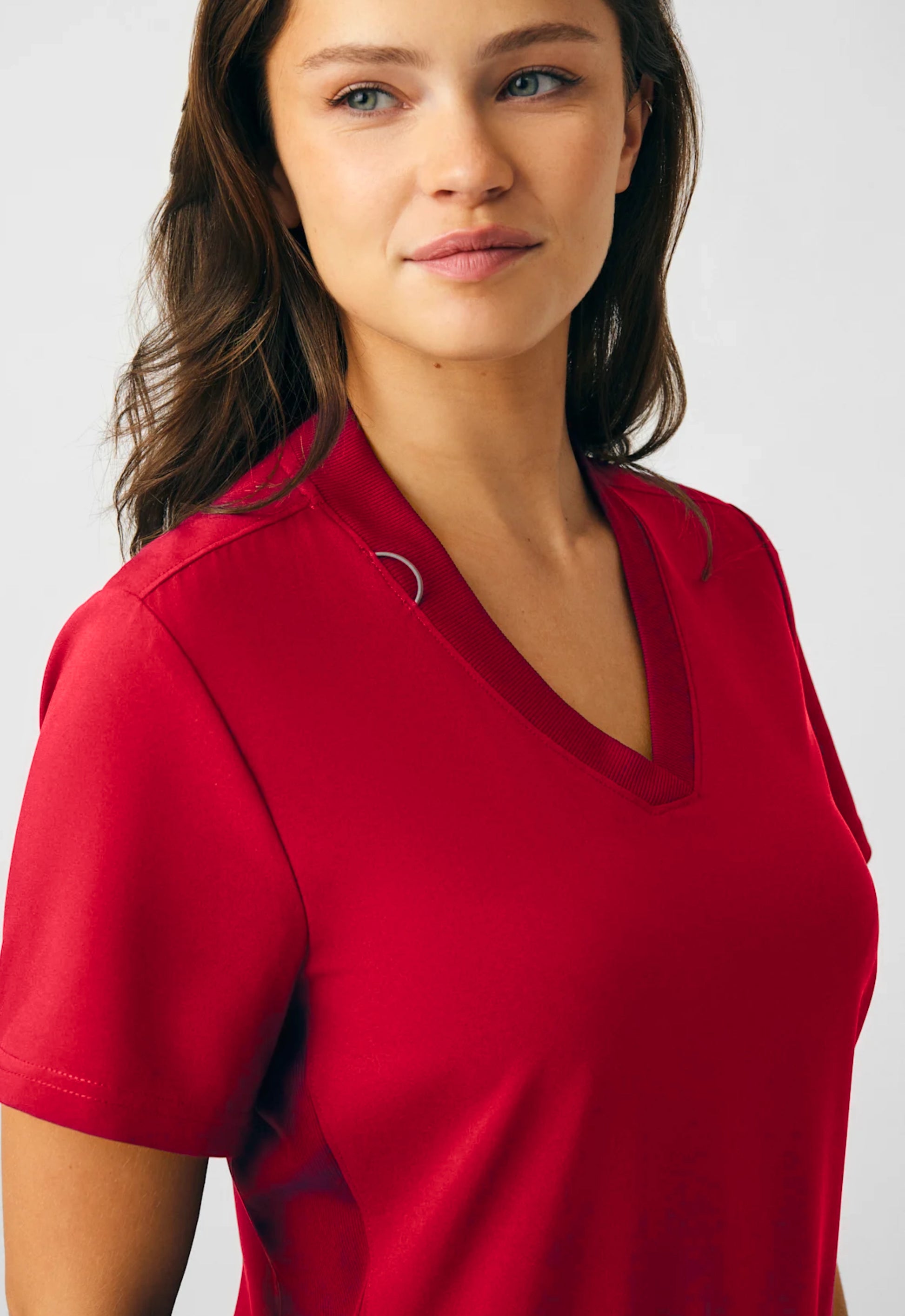 Polera Clínica Mujer Forward LT100 Rojo