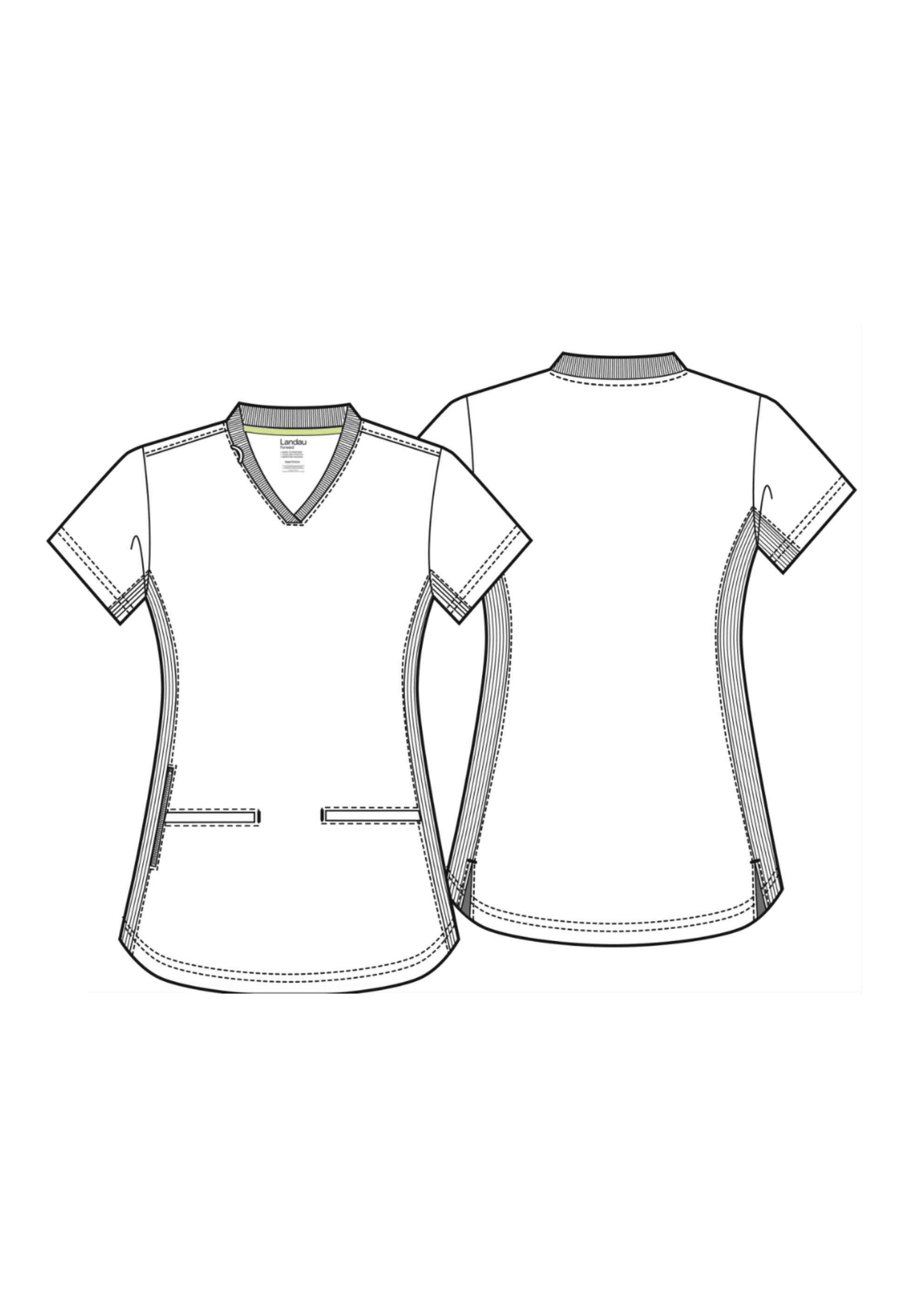 Polera Clínica Mujer Forward LT100 Teaberry