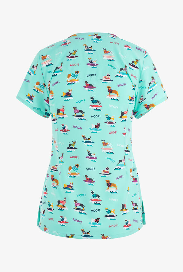 Polera Clínica Estampada Mujer 9810 SURF