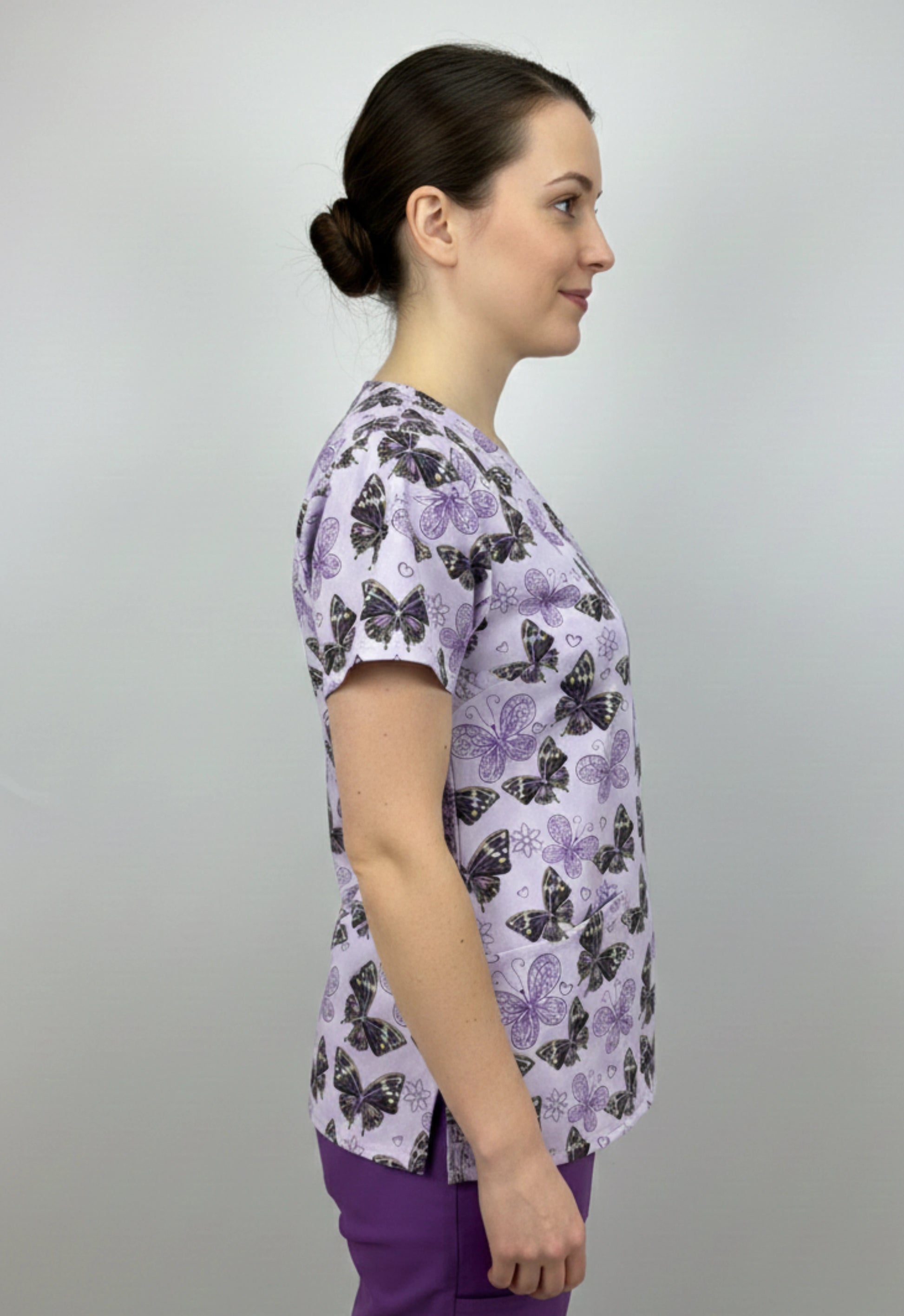 Polera Clínica Estampada Mujer GT 1833LL
